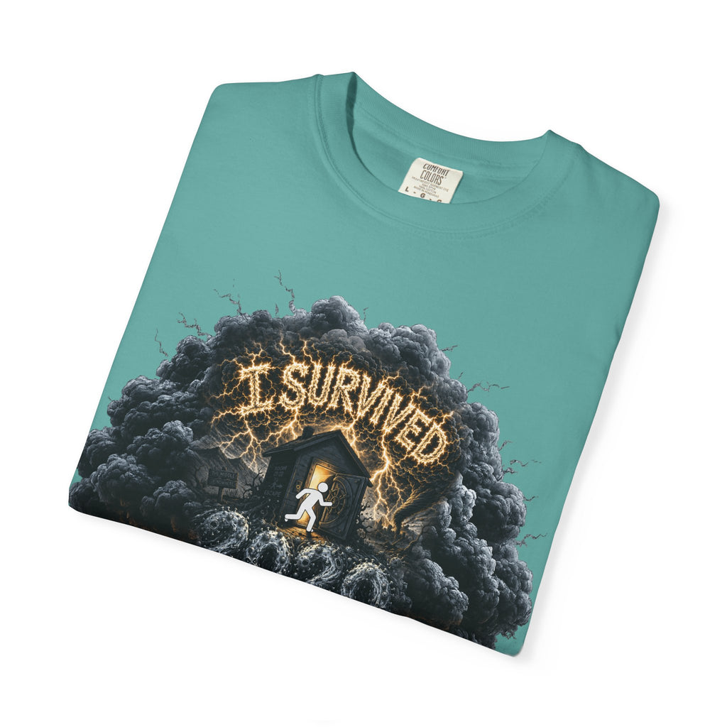 I Survived 2020 — Original Design Teaser Tee | Season 1 Premiere Drop Unisex Garment-Dyed T-shirt