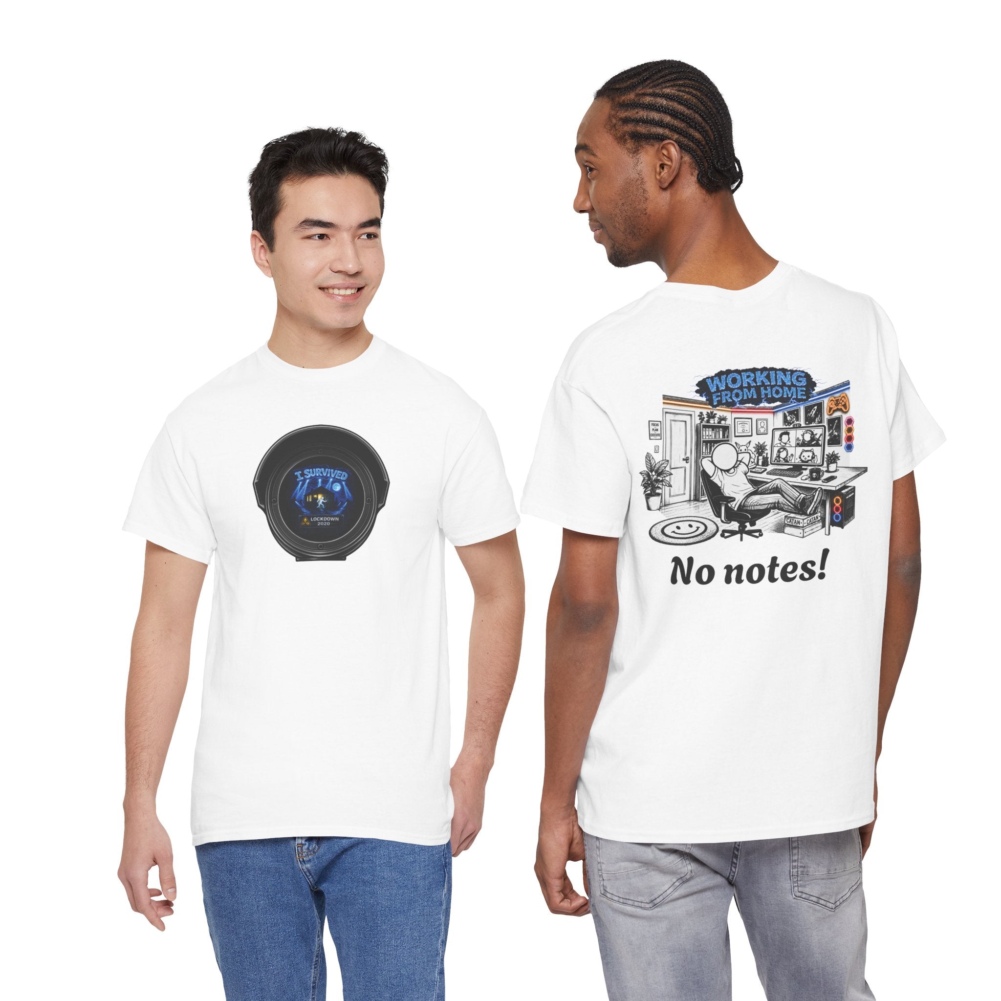 I Survived 2020 — LOCKDOWN S3:E4: Director's Cut "Working From Home" Unisex Heavy Cotton Tee