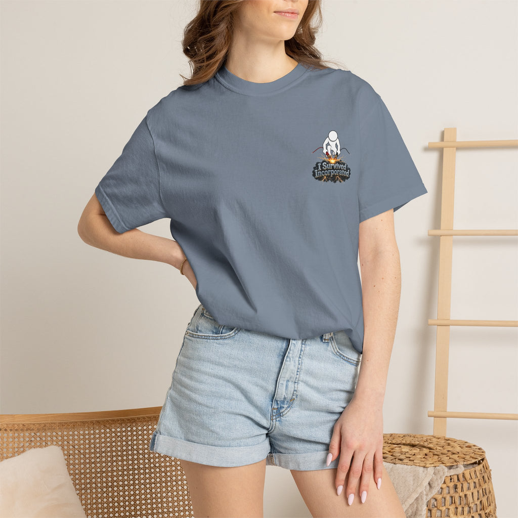 I Survived 2020 — "Please Stand By" Test Pattern Tee Summer Premier Unisex Garment-Dyed T-shirt