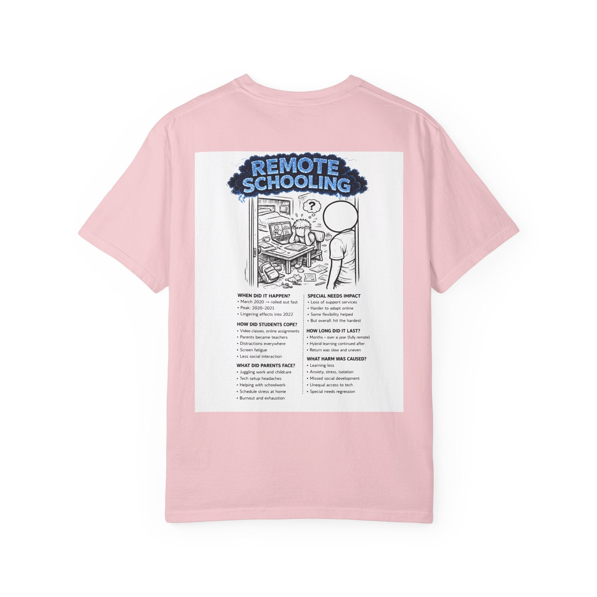 I Survived 2020 — S3:E3 "Remote Schooling" | Lockdown Edition Documentary Unisex Garment-Dyed T-shirt
