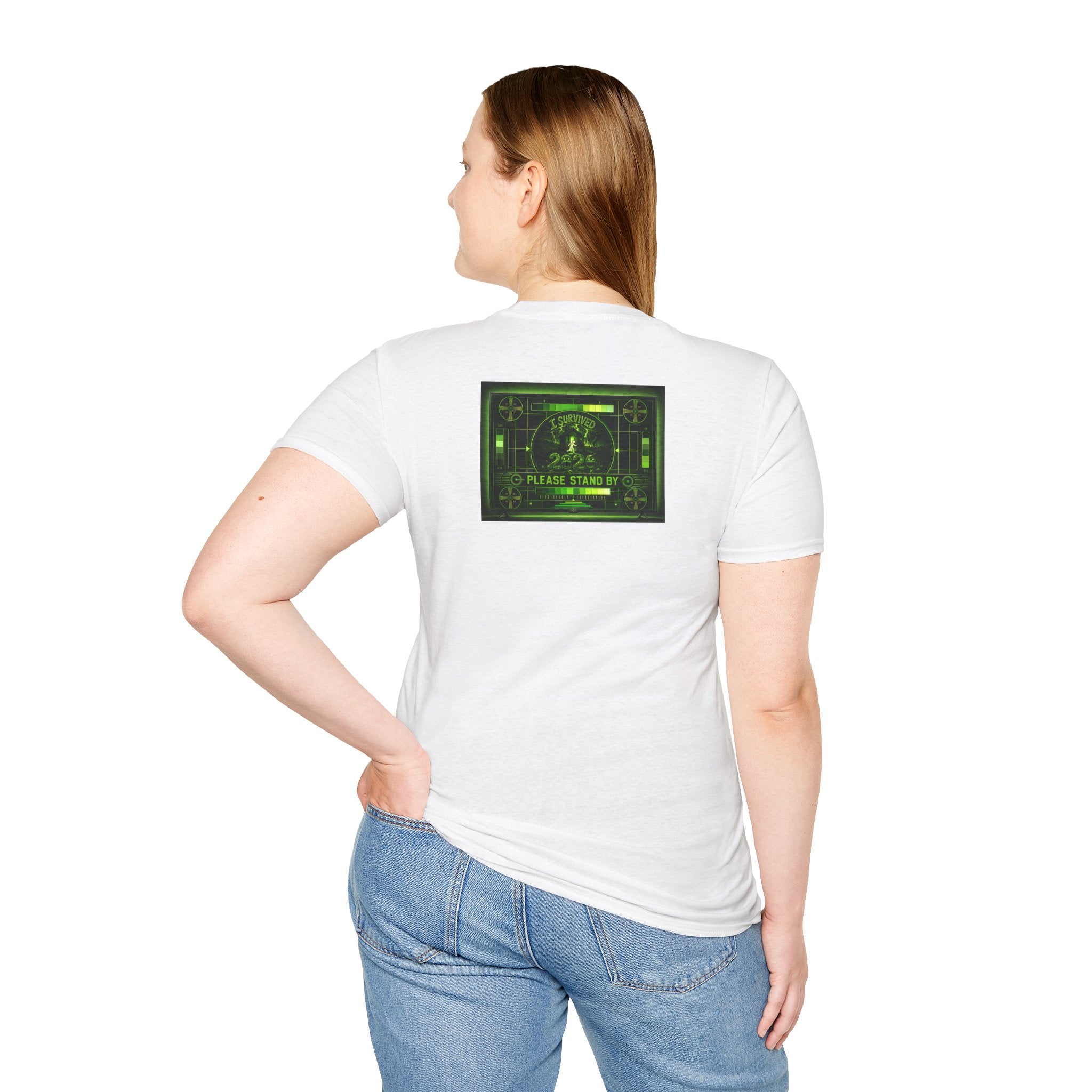 I Survived 2020 — "Please Stand By" Test Pattern Toxic Signal Tee Summer Premiere Unisex Softstyle T-Shirt
