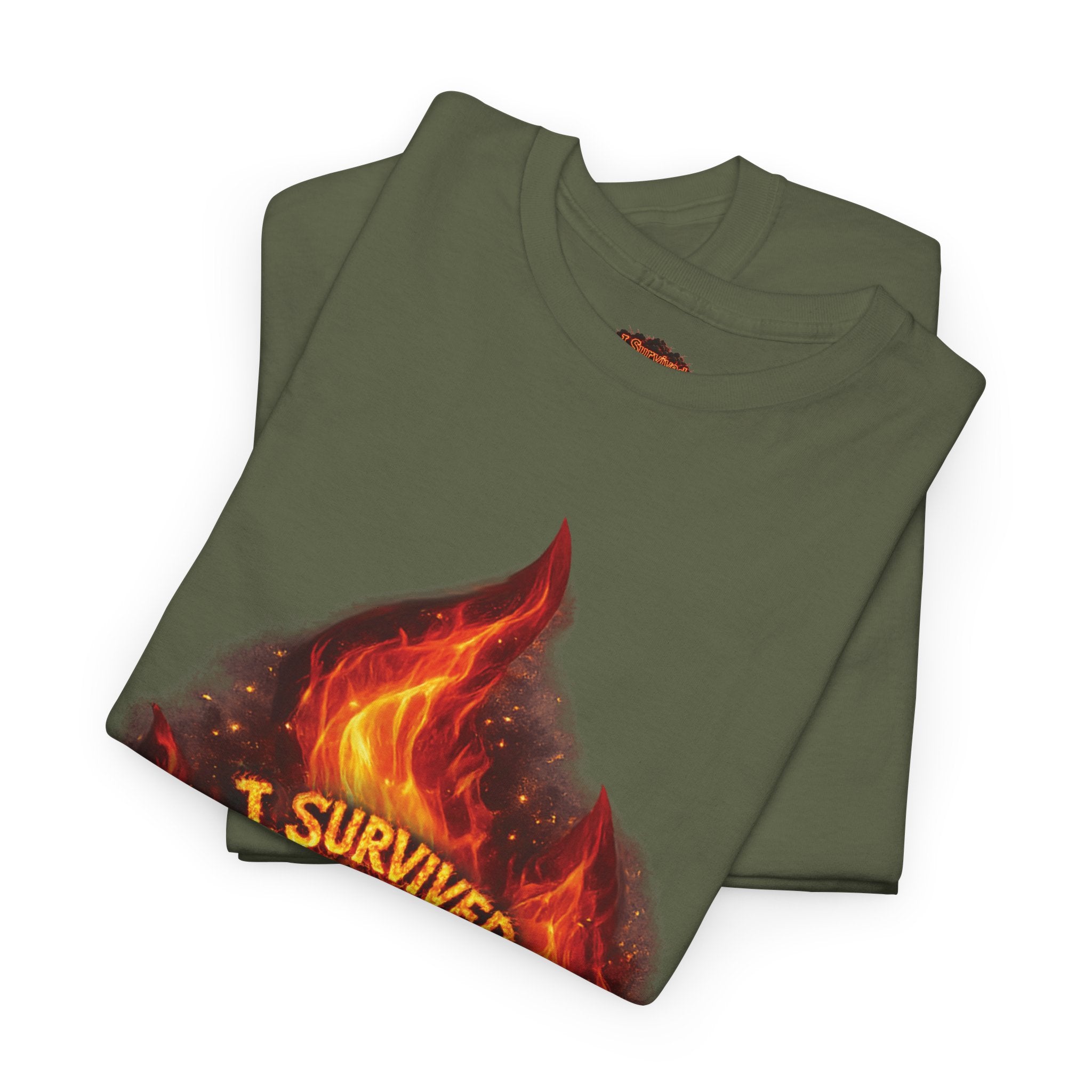 I Survived 2020 — Director's Cut S2:E3 "The California Wildfires" | Wildfire Edition Memorial Unisex Heavy Cotton Tee (SPECIAL EDITION)