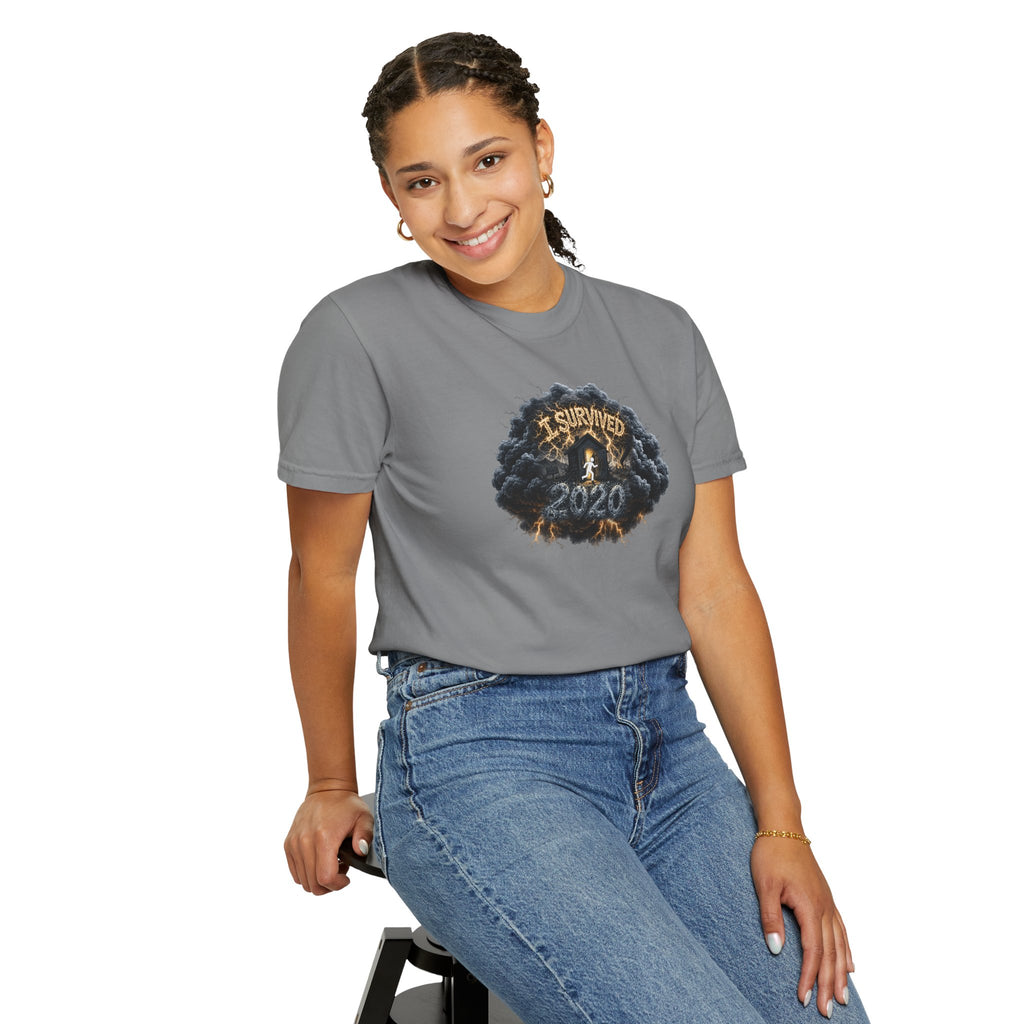 I Survived 2020 — Original PILOT Design: Director's Cut Unisex Garment-Dyed T-shirt