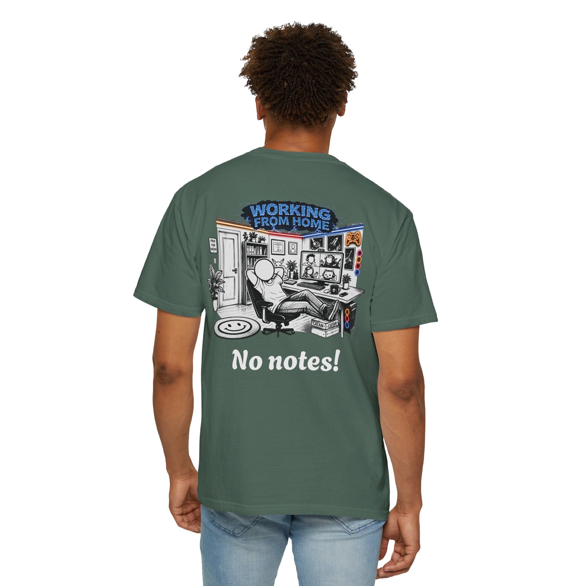 I Survived 2020 — LOCKDOWN S3:E4: "Working From Home" Unisex Garment-Dyed T-shirt