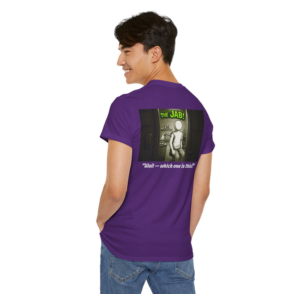 I Survived 2020 — PANDEMIC S1:E3: Director's Cut "The Jab!" Unisex Heavy Cotton Tee