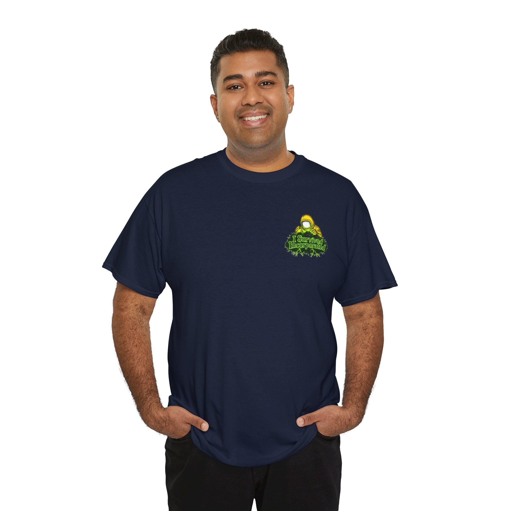 I Survived 2020 — "Please Stand By" Test Pattern Toxic Signal Tee Summer Premiere Unisex Heavy Cotton Tee