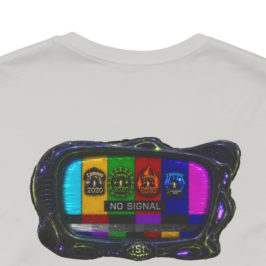 I Survived 2020 — "No Signal" Test Pattern Tee Alien Broadcast Finale Summer Premiere Unisex Jersey Short Sleeve Tee