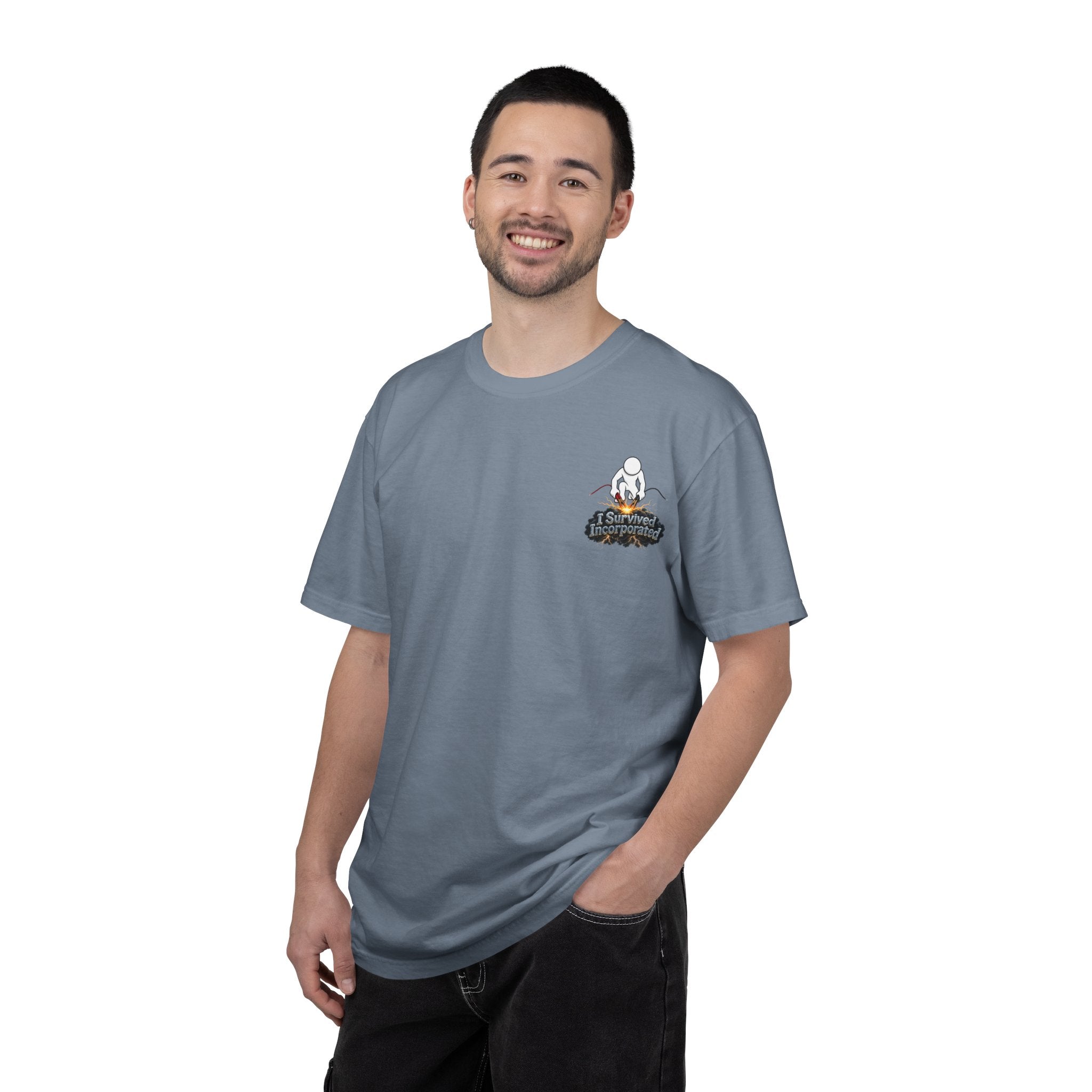 I Survived 2020 — "Please Stand By" Test Pattern Tee Summer Premier Unisex Garment-Dyed T-shirt