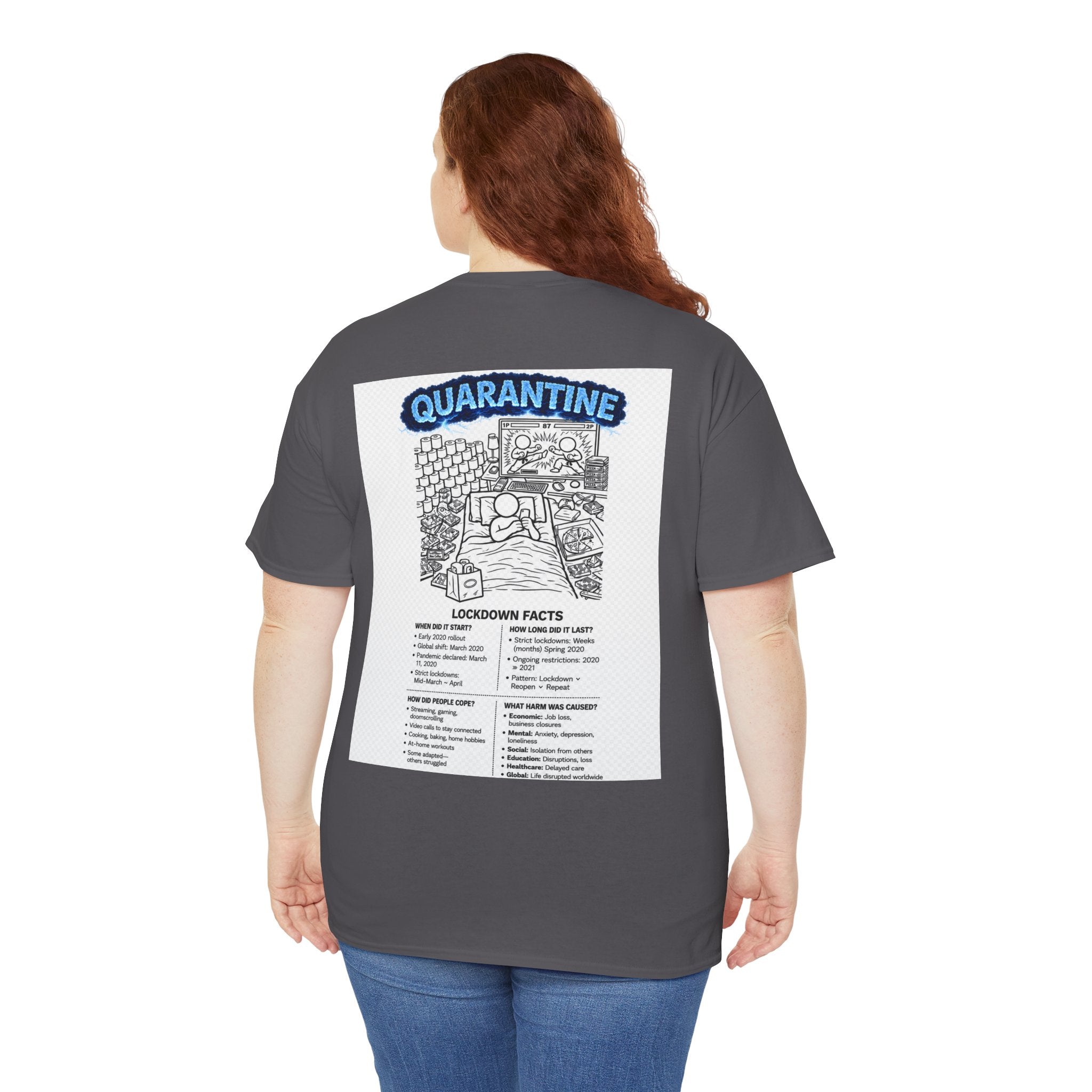 Copy of  I Survived 2020 — S3:E1 "Quarantine" | Lockdown Edition Documentary Unisex Heavy Cotton Tee