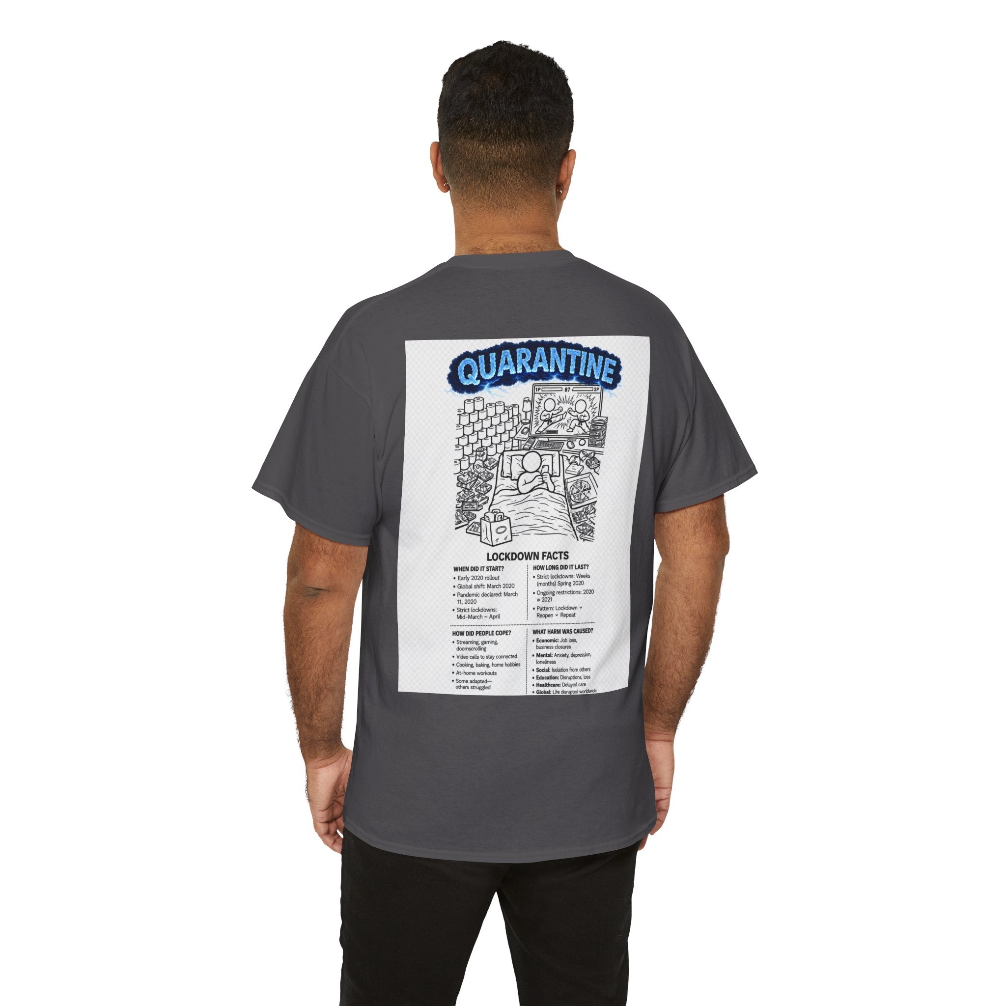 Copy of  I Survived 2020 — S3:E1 "Quarantine" | Lockdown Edition Documentary Unisex Heavy Cotton Tee