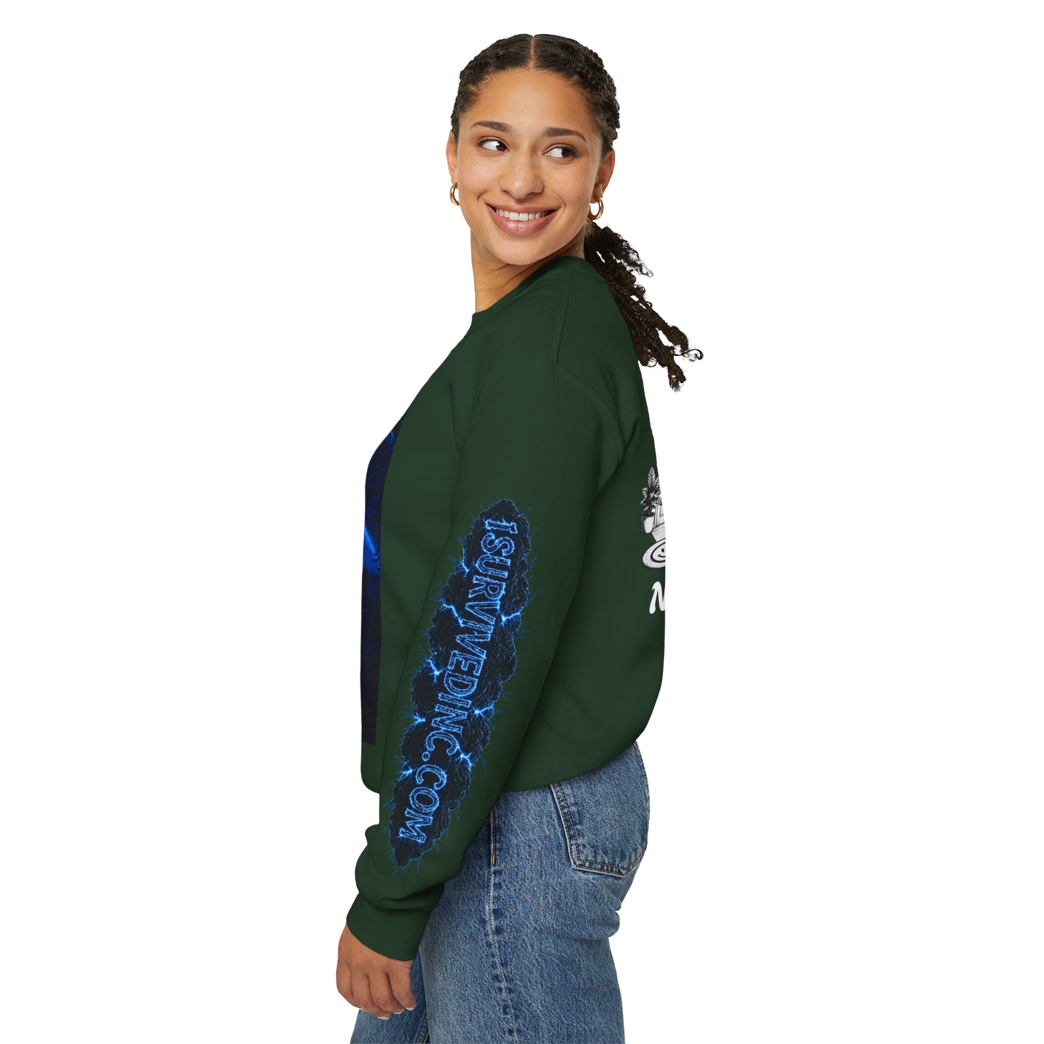 I Survived 2020 — LOCKDOWN S3:E4: "Working From Home" Unisex Heavy Blend™ Crewneck Sweatshirt