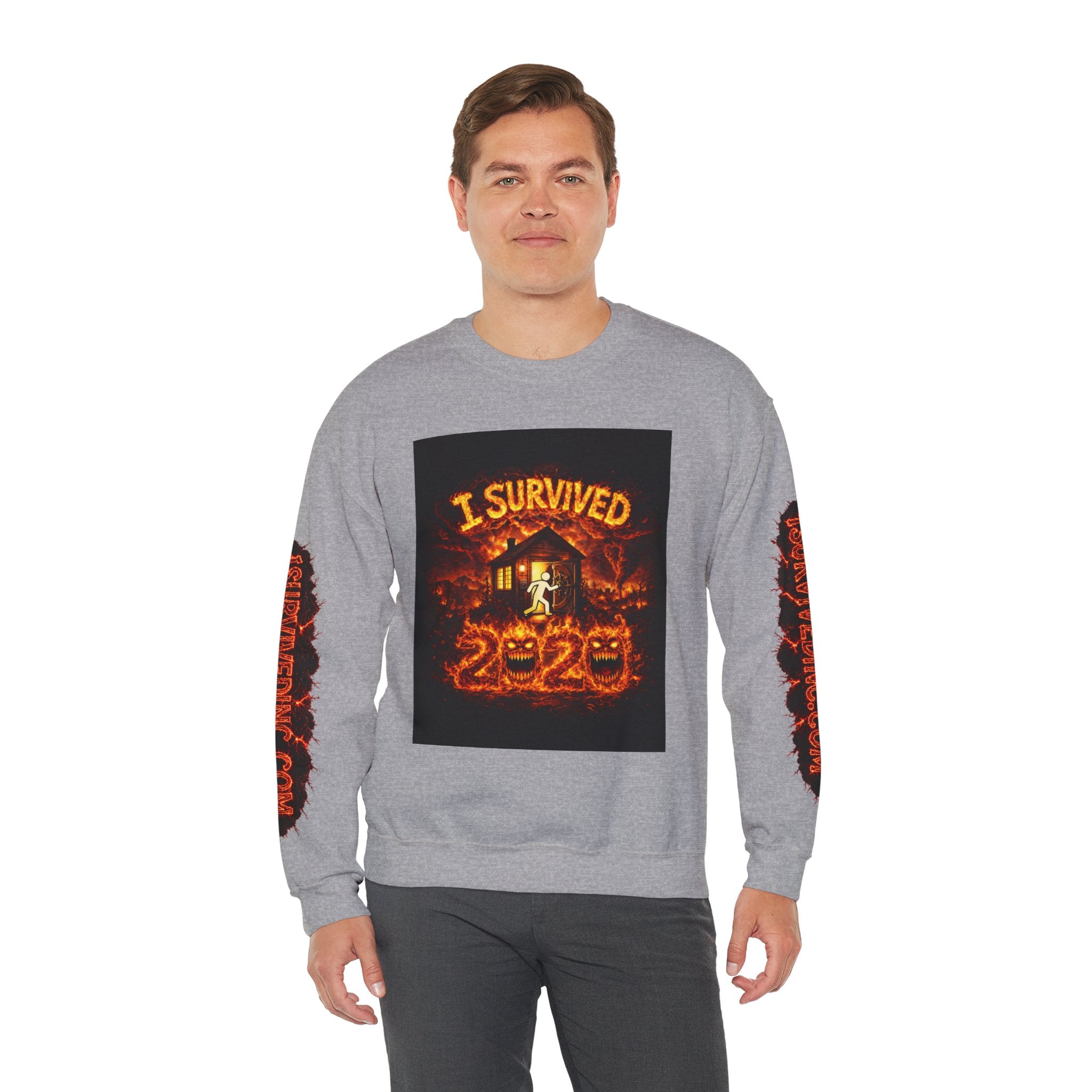 I Survived 2020 — WILDFIRES S2:E2: "The Bobcat Fire" Memorial Unisex Heavy Blend™ Crewneck Sweatshirt