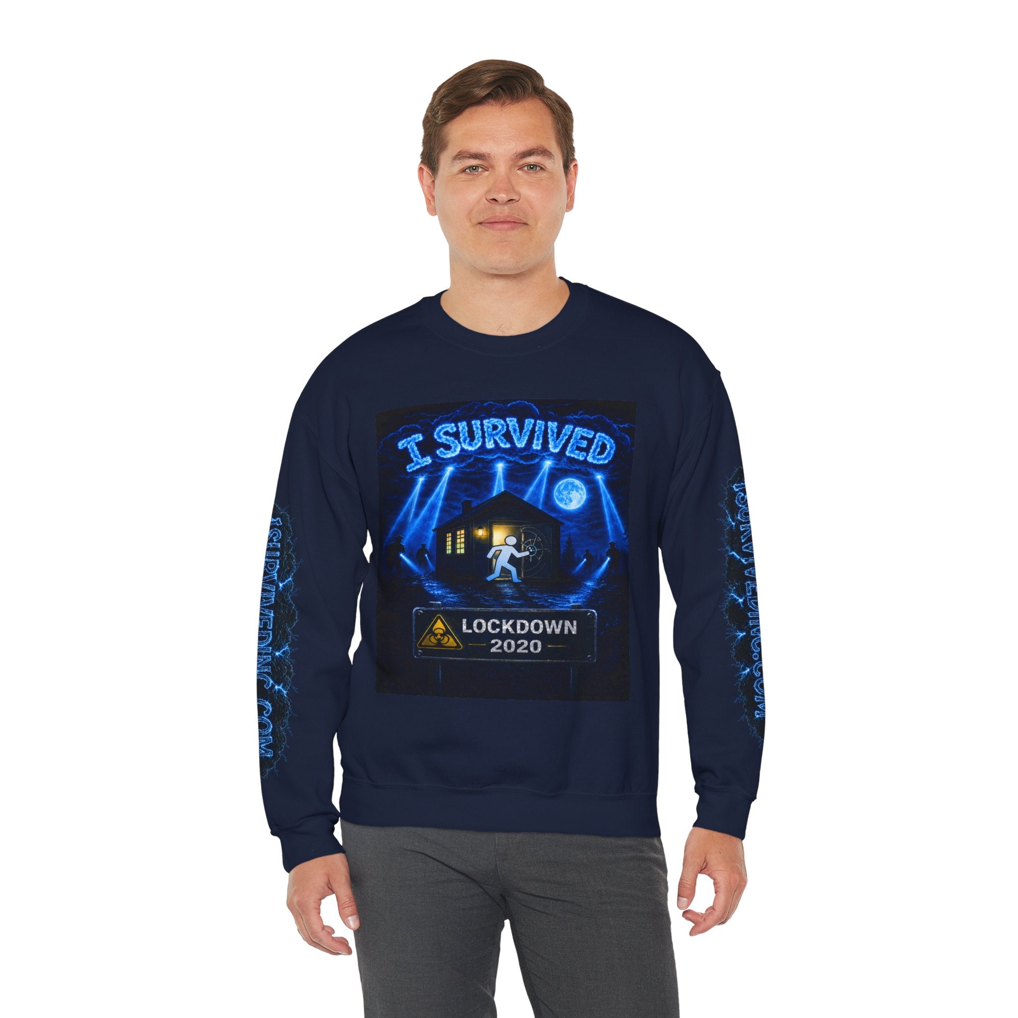 I Survived 2020 — LOCKDOWN S3:E2: Special Edition "Dating Under Lockdown" Unisex Heavy Blend™ Crewneck Sweatshirt