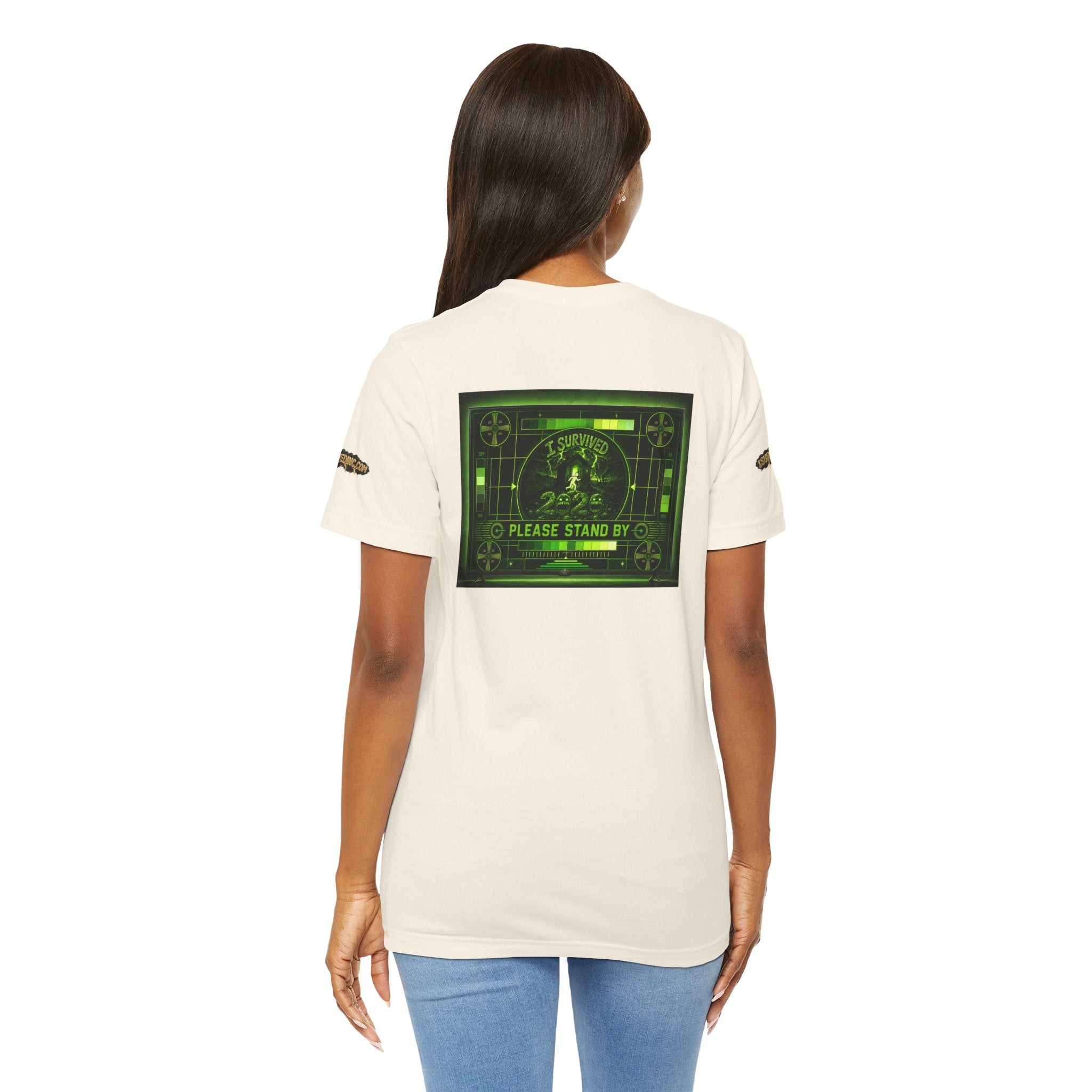 I Survived 2020 — "Please Stand By" Test Pattern Toxic Signal Tee Special Edition Summer Premiere Unisex Jersey Short Sleeve Tee
