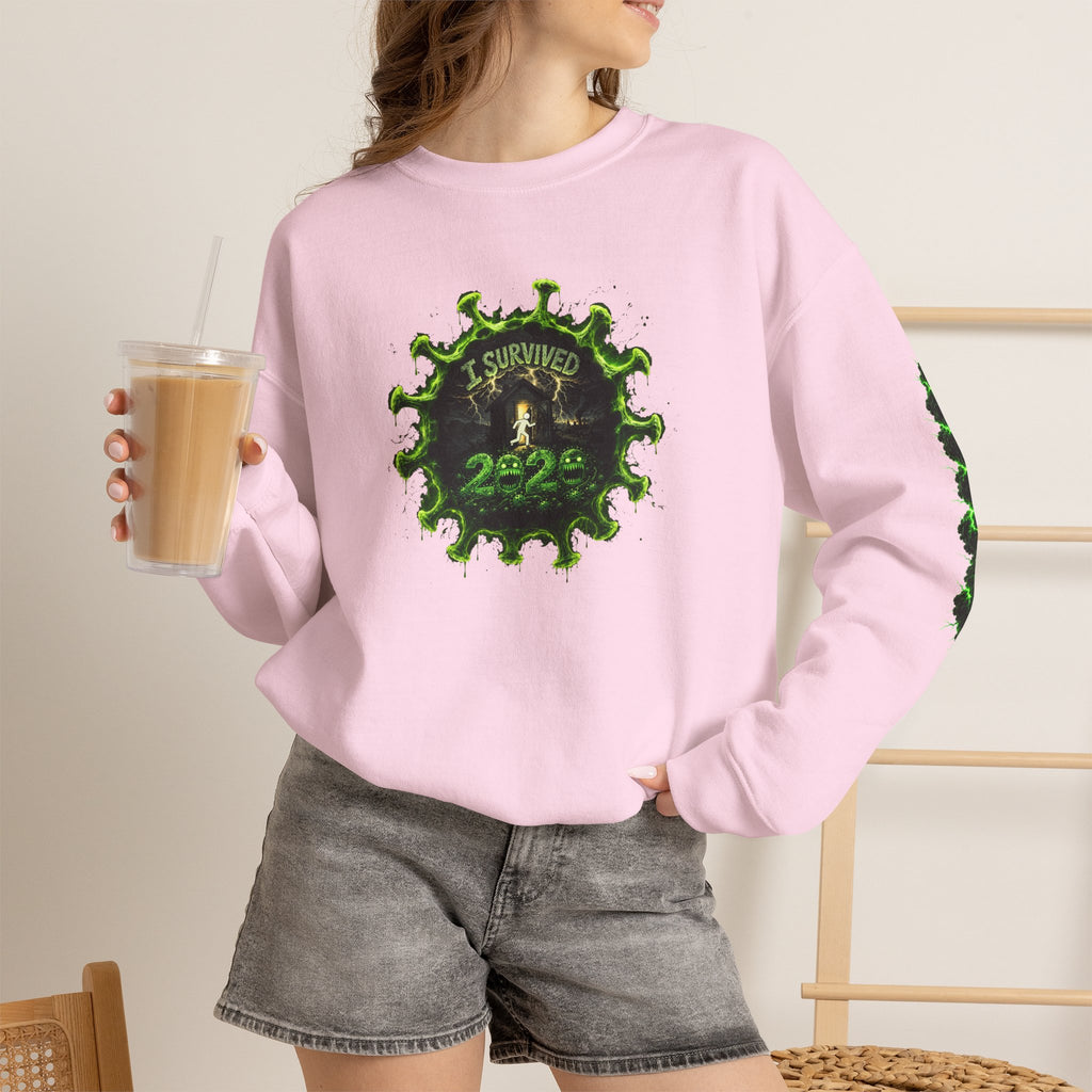 I Survived 2020 — PANDEMIC S1:E5: Director's Cut "Delivery Doomsday" Unisex Heavy Blend™ Crewneck Sweatshirt