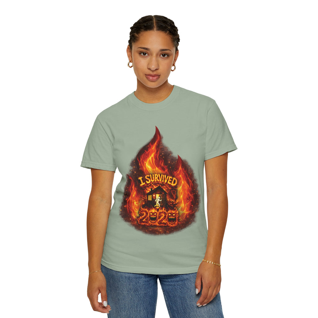 I Survived 2020 — Director's Cut S2:E3 "The California Wildfires" | Wildfire Edition Memorial Unisex Garment-Dyed T-shirt