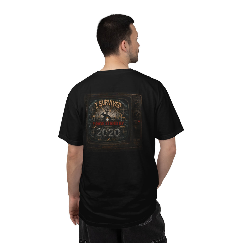 I Survived 2020 — "Please Stand By" Test Pattern Tee Summer Premier Unisex Garment-Dyed T-shirt