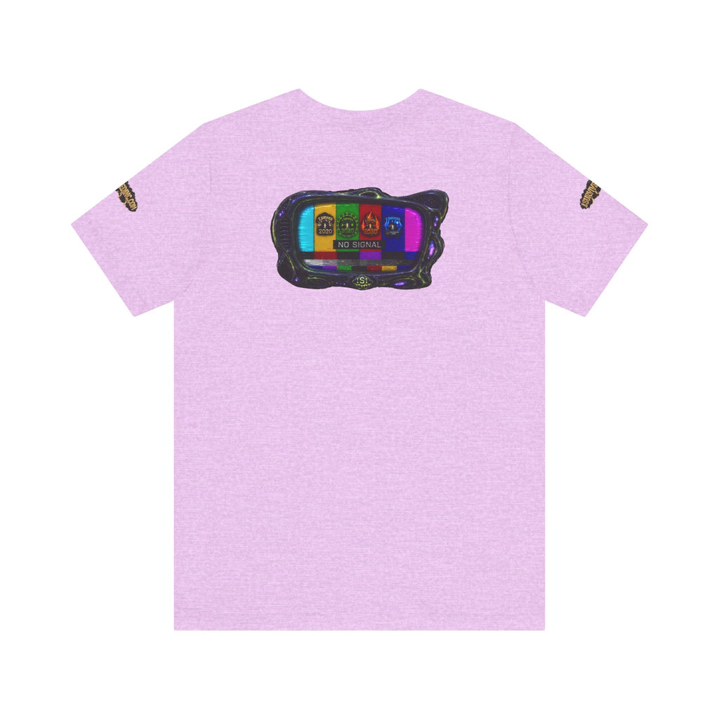 I Survived 2020 — "No Signal" Test Pattern Tee Alien Broadcast Finale Summer Premiere Unisex Jersey Short Sleeve Tee