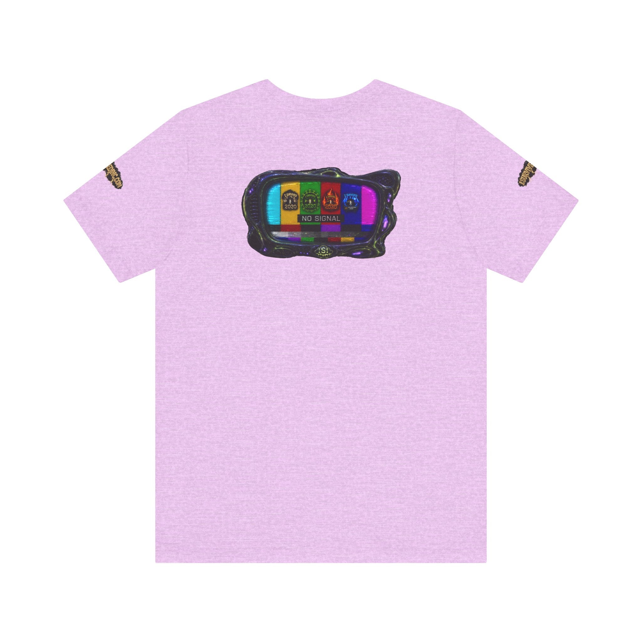 I Survived 2020 — "No Signal" Test Pattern Tee Alien Broadcast Finale Summer Premiere Unisex Jersey Short Sleeve Tee