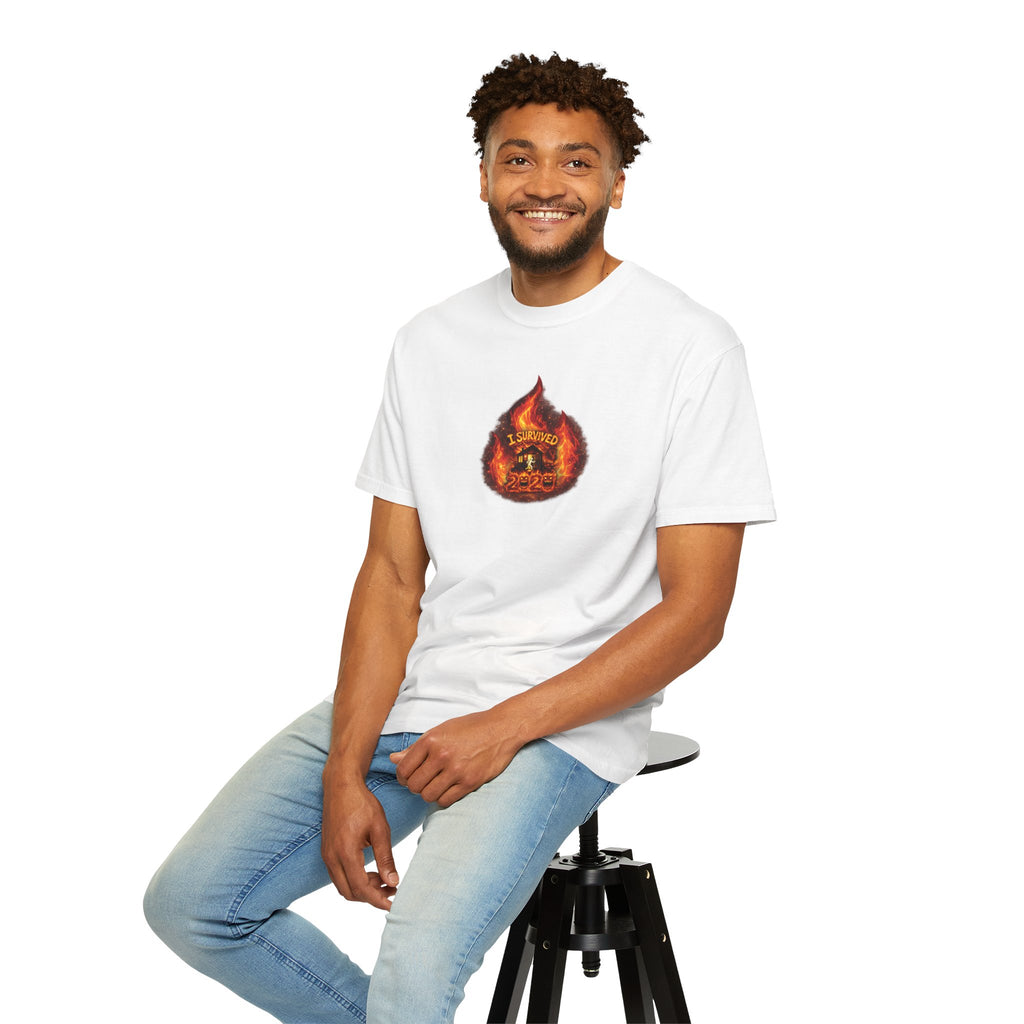 I Survived 2020 — WILDFIRES S2:E4: Director's Cut "Western U.S. Wildfire Season" Memorial Unisex Garment-Dyed T-shirt
