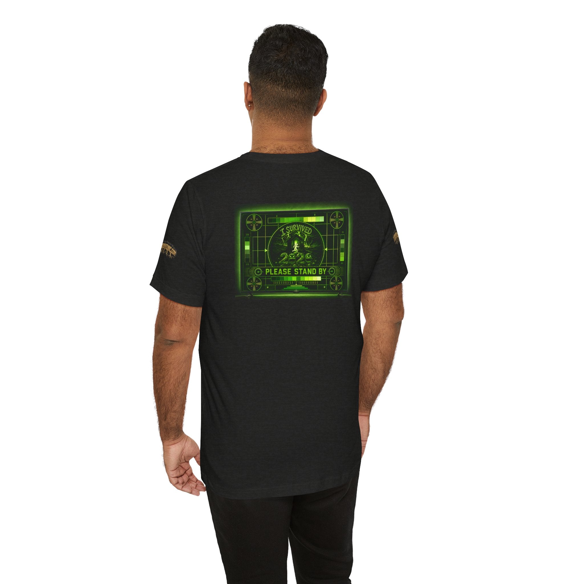 I Survived 2020 — "Please Stand By" Test Pattern Toxic Signal Tee Special Edition Summer Premiere Unisex Jersey Short Sleeve Tee