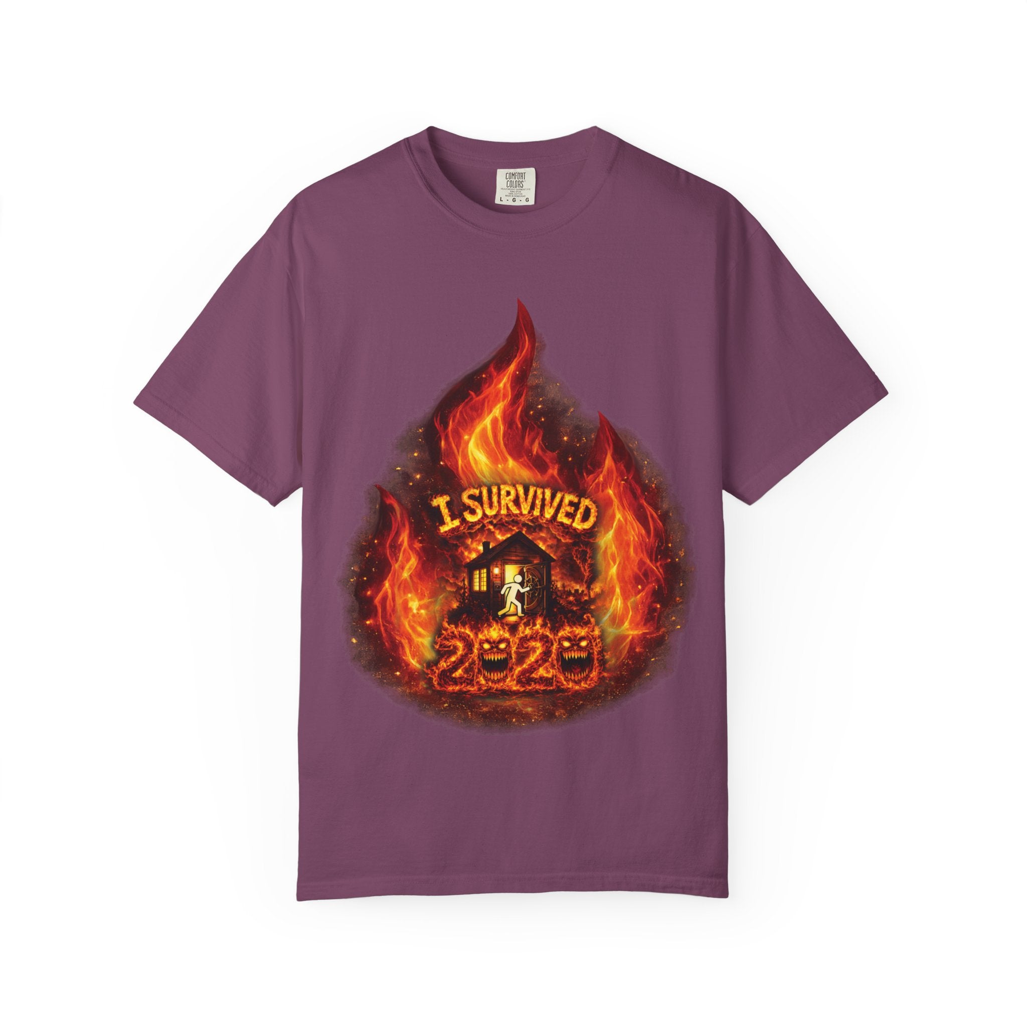 I Survived 2020 — Director's Cut S2:E3 "The California Wildfires" | Wildfire Edition Memorial Unisex Garment-Dyed T-shirt