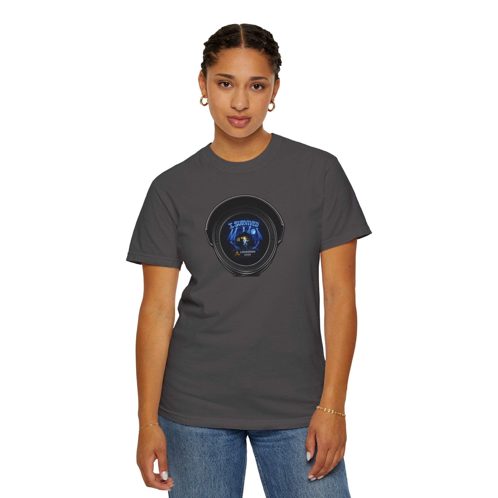 I Survived 2020 —  LOCKDOWN S3:E3: Director's Cut "Remote Schooling" Unisex Garment-Dyed T-shirt
