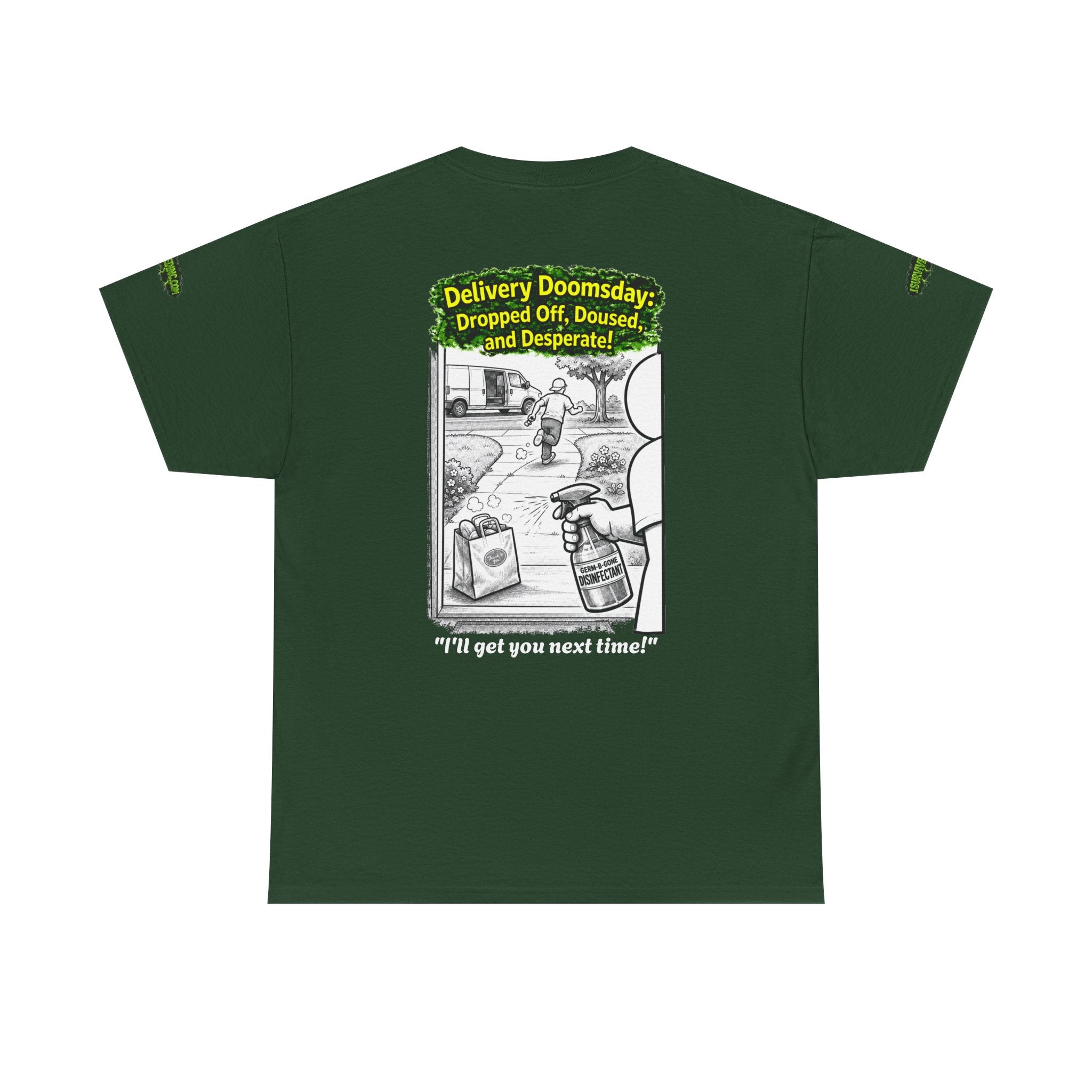 Sobreviví al 2020 — T1:E5 "El día del juicio final de las entregas" | Camiseta unisex de algodón pesado (Edición Pandemia) (EDICIÓN ESPECIAL)
