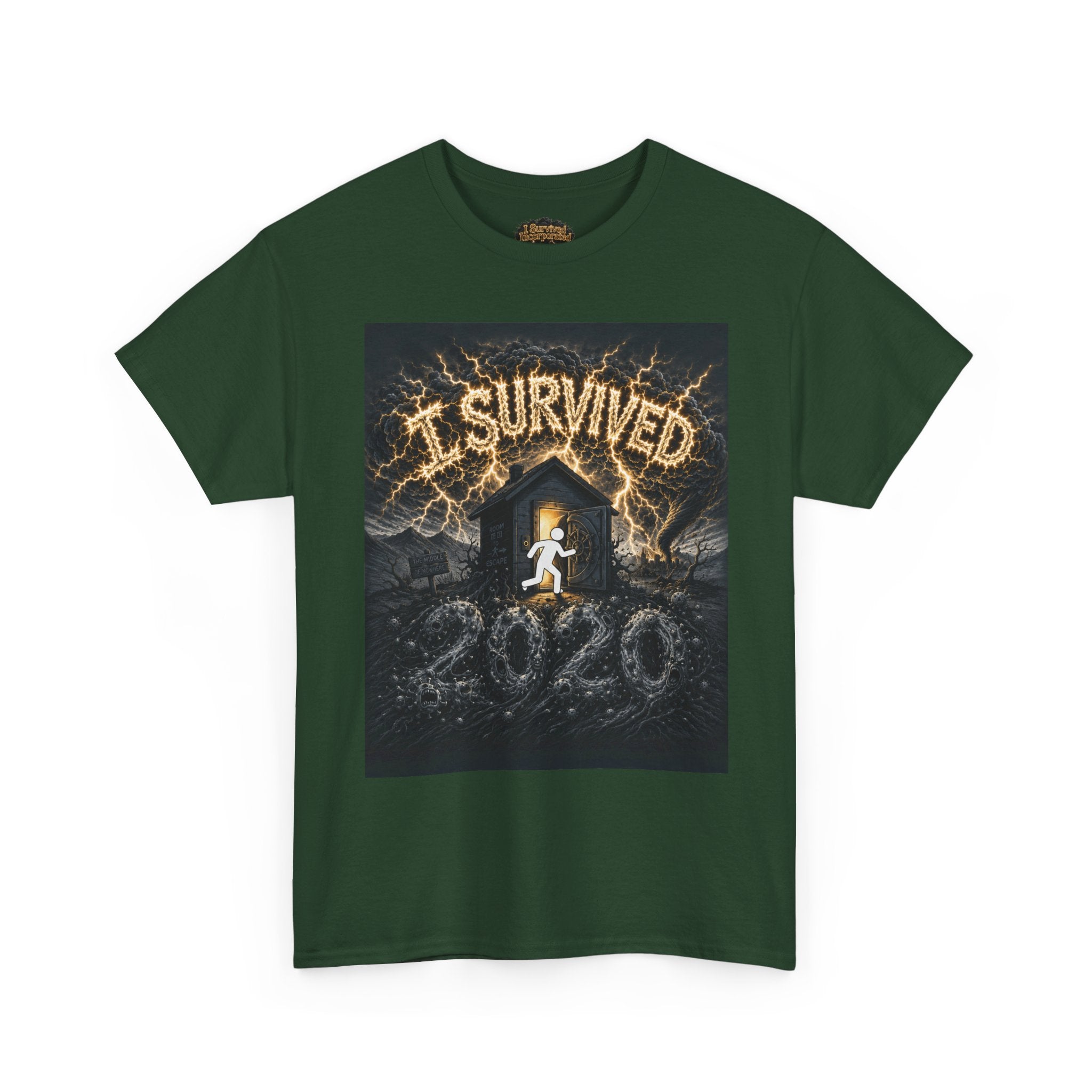 I Survived 2020 — Original Design Teaser Tee | Season 1 Premiere Drop Unisex Heavy Cotton Tee
