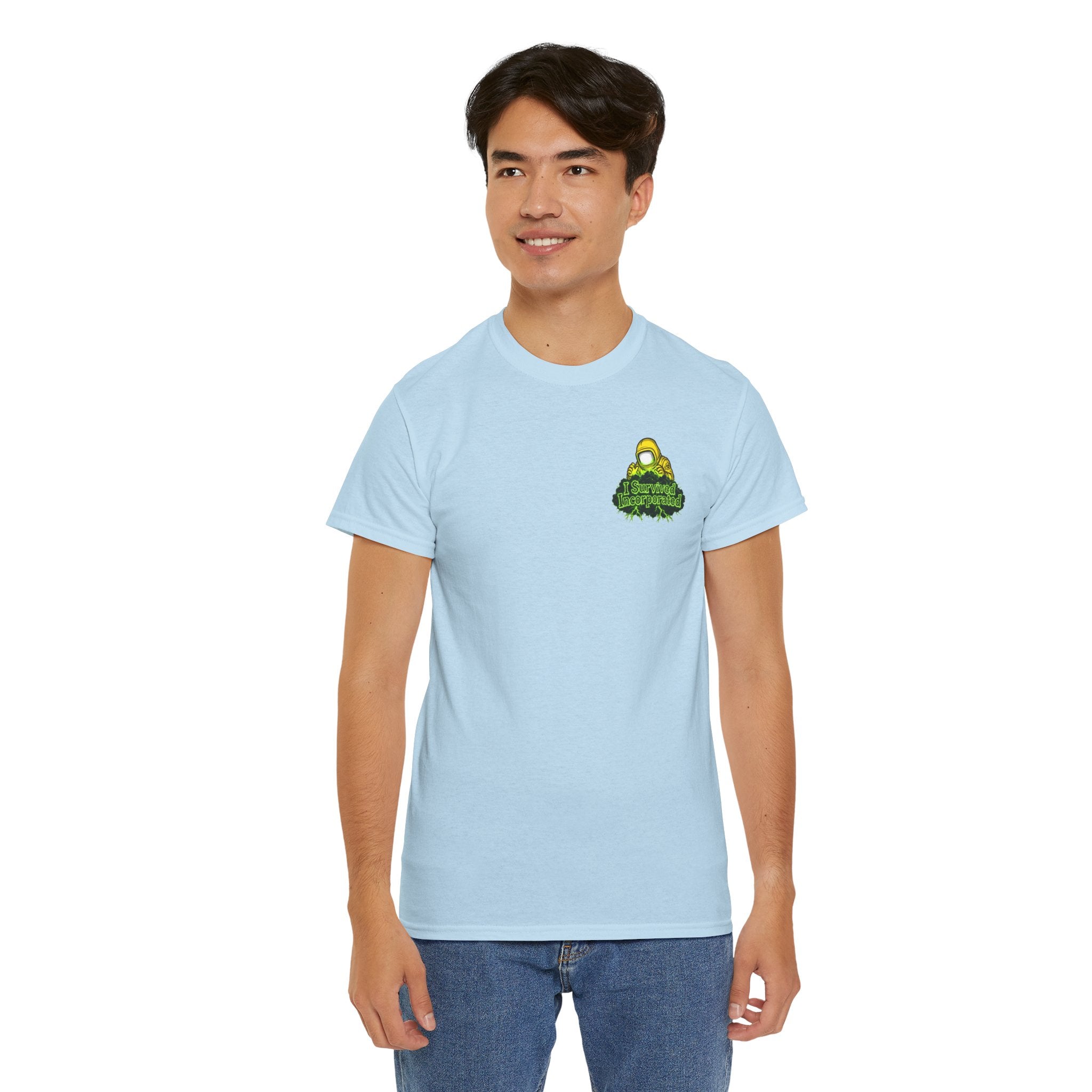 I Survived 2020 — "Please Stand By" Test Pattern Toxic Signal Tee Summer Premiere Unisex Heavy Cotton Tee