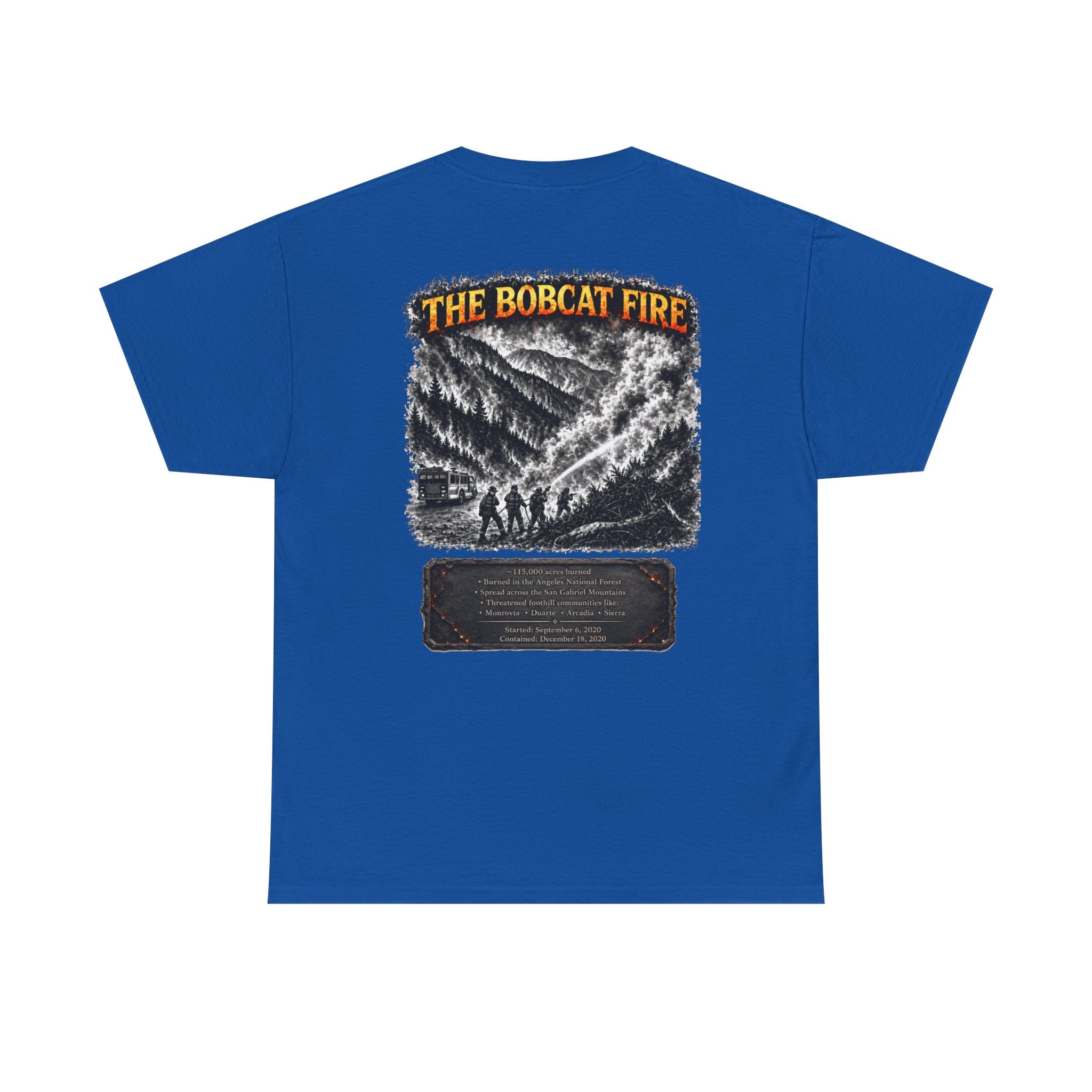 I Survived 2020 — Director's Cut S2:E2 "The Bobcat Fire" | Wildfire Edition Memorial Unisex Heavy Cotton Tee