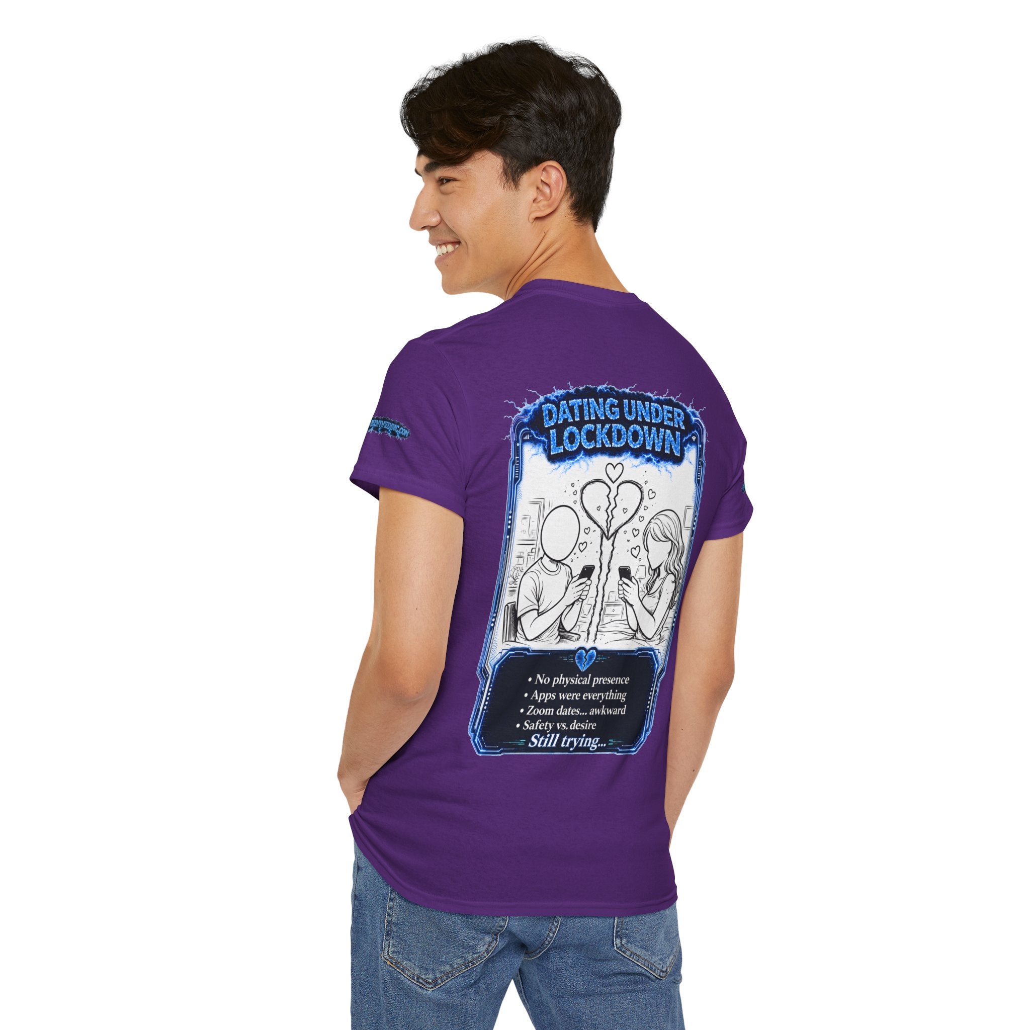 I Survived 2020 — LOCKDOWN S3:E2: Director's Cut Special Edition "Dating Under Lockdown" Unisex Heavy Cotton Tee