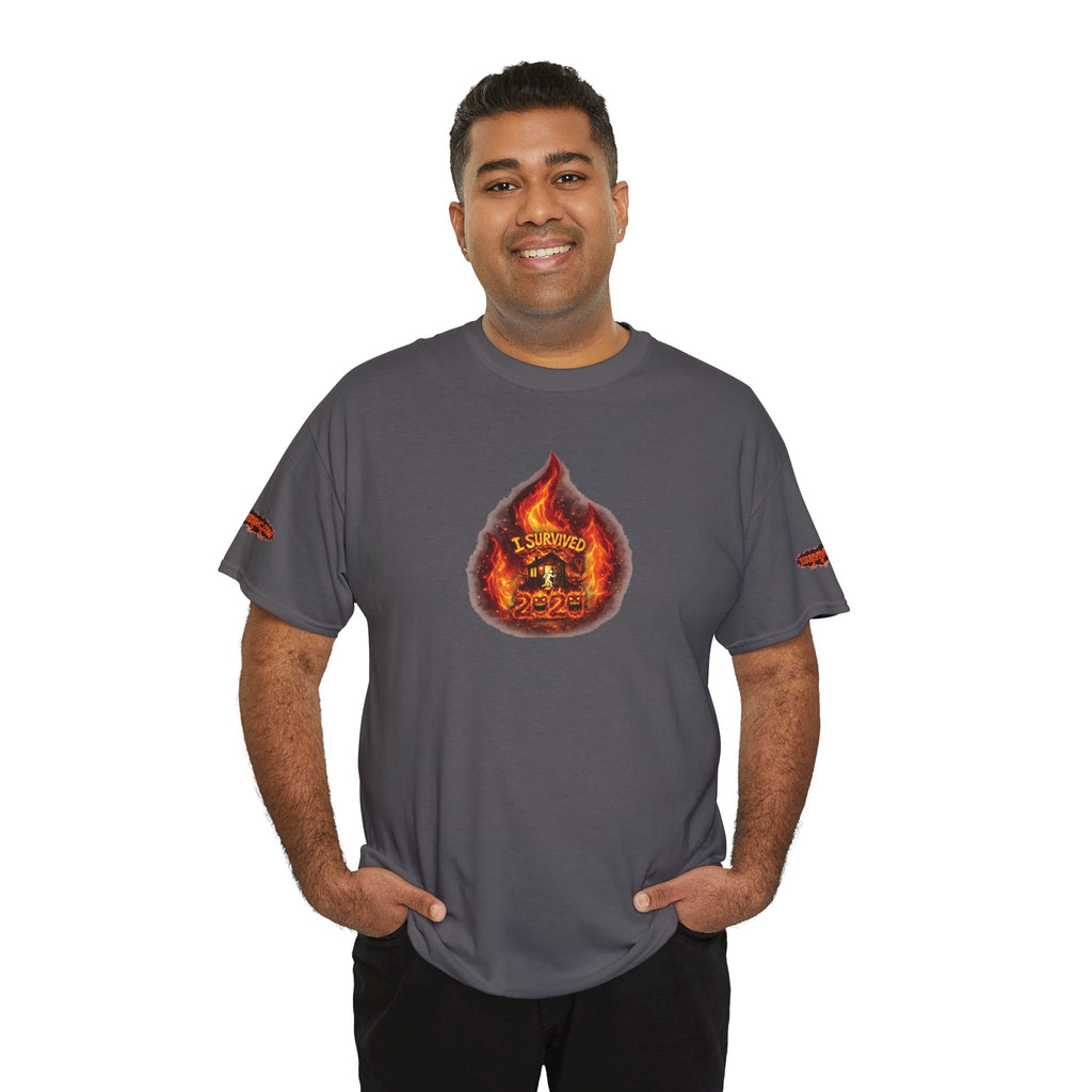 I Survived 2020 — WILDFIRES S2:E3: Director's Cut Special Edition "The California Wildfires" Memorial Unisex Heavy Cotton Tee