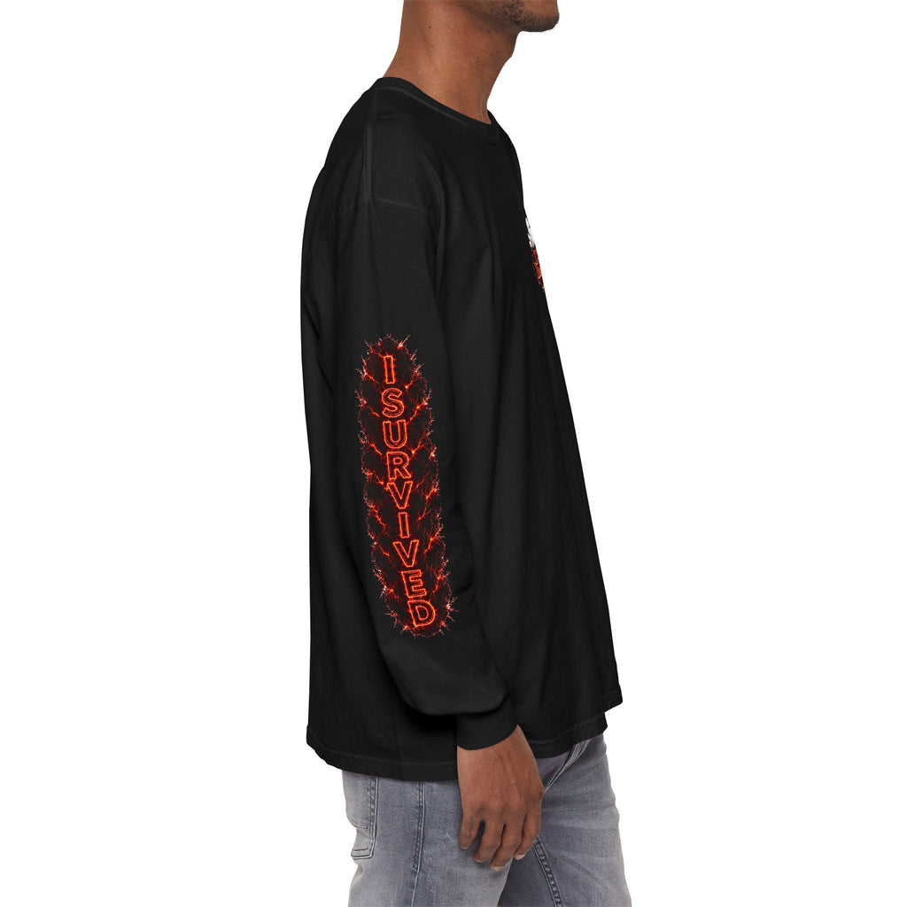 I Survived 2020 — "Please Stand By" Test Pattern Tee Special Edition Wildfire Signal Edition Summer Premiere Unisex Garment-Dyed Long Sleeve T-Shirt