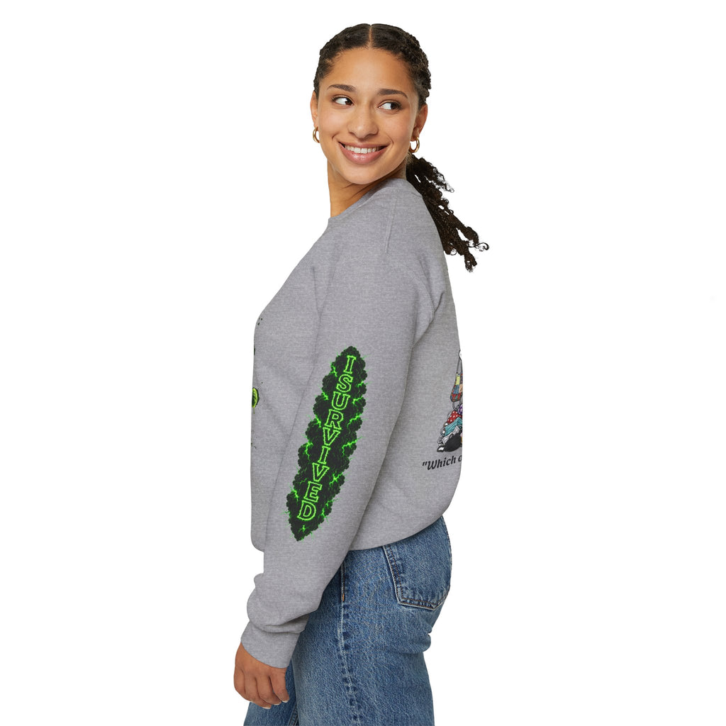 I Survived 2020 — Director's Cut S1:E4 "Mask Madness Mayhem Moment" | Pandemic Edition Unisex Heavy Blend™ Crewneck Sweatshirt