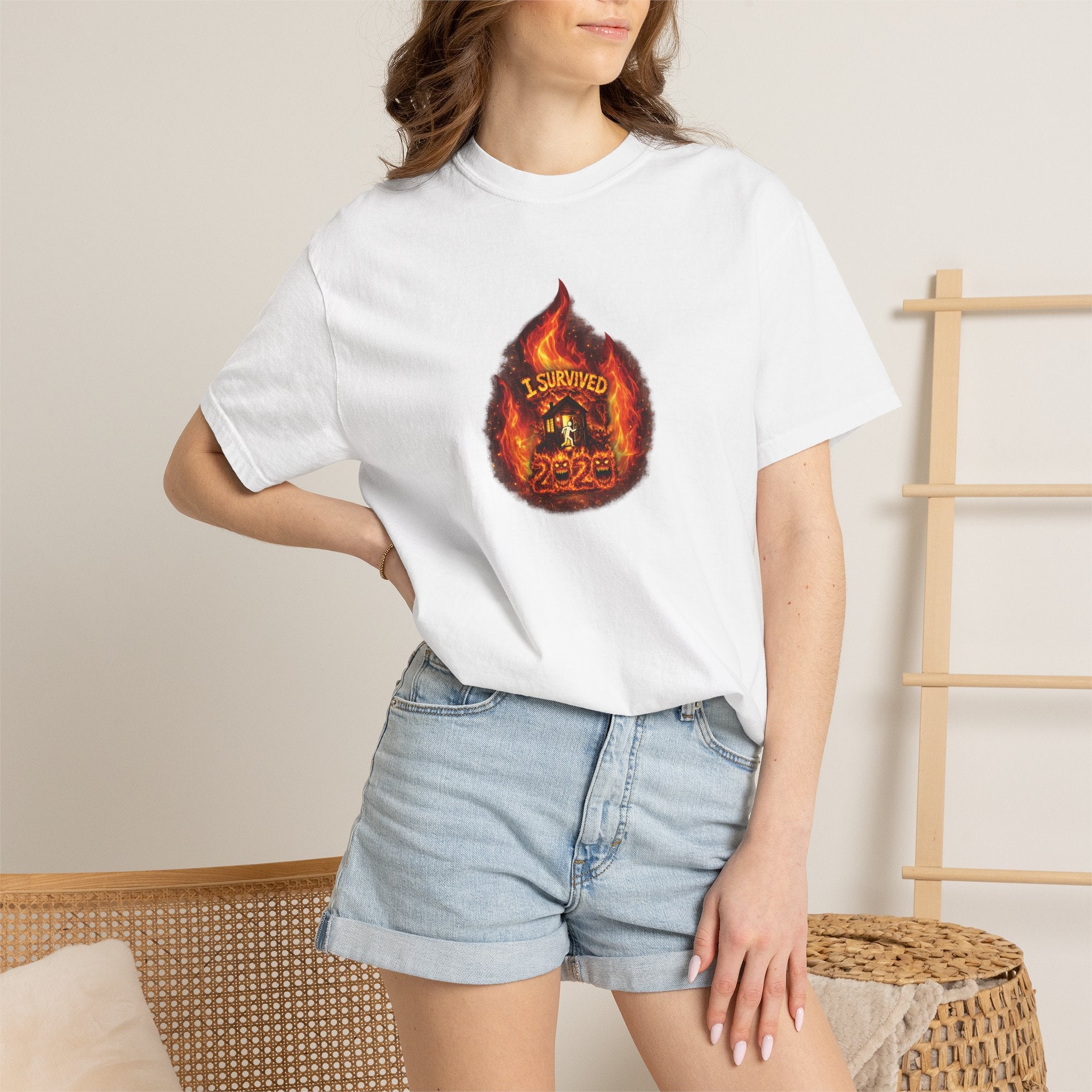 I Survived 2020 — WILDFIRES S2:E2: Director's Cut "The Bobcat Fire" Memorial Unisex Garment-Dyed T-shirt