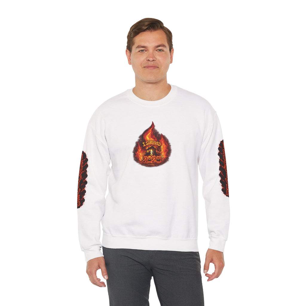 I Survived 2020 — WILDFIRES S2:E3: Director's Cut "The California Wildfires" Memorial Unisex Heavy Blend™ Crewneck Sweatshirt