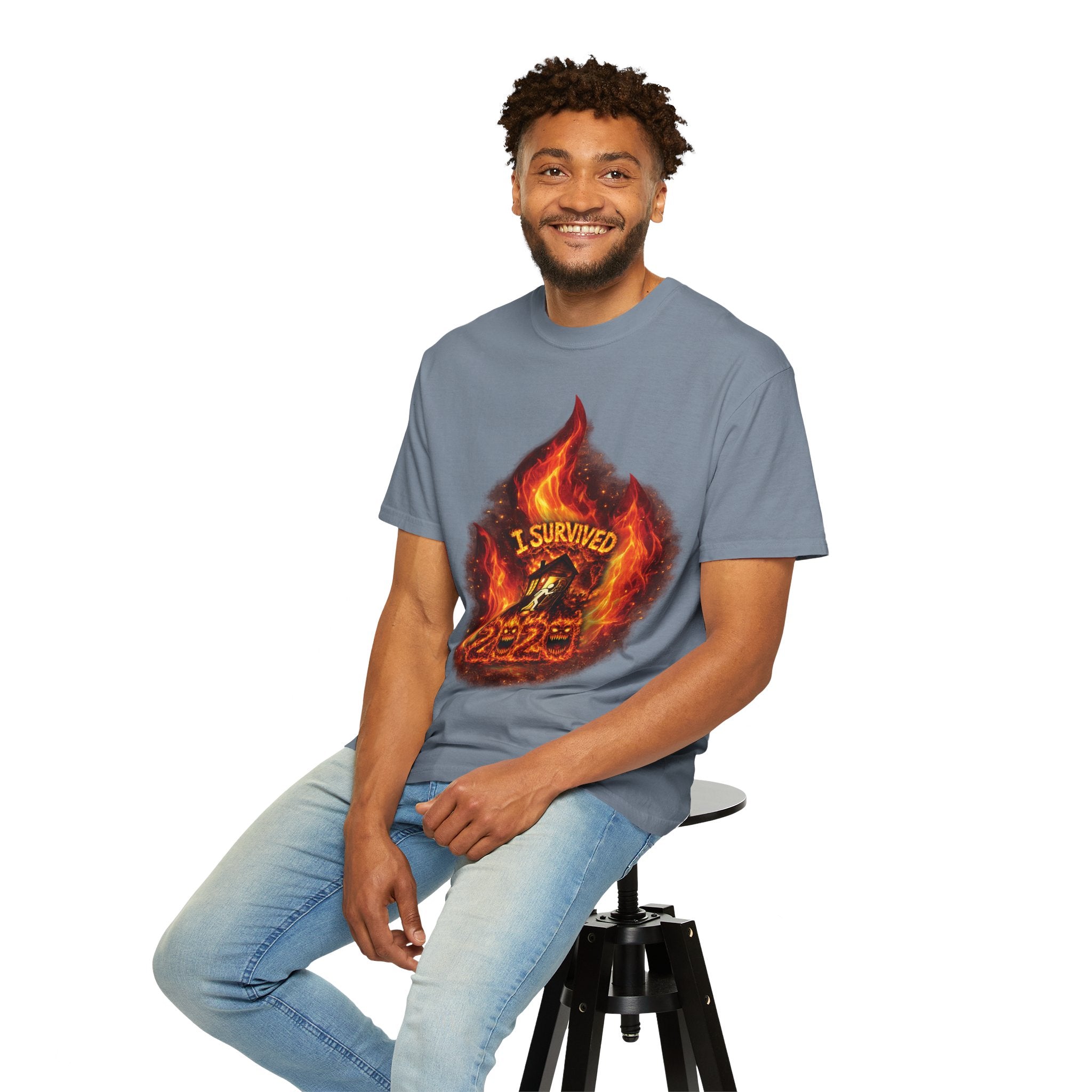 I Survived 2020 — Director's Cut S2:E4 "Western U.S. Wildfire Season" | Mid-Season Finale Pt. 1 | Wildfire Edition Memorial Unisex Garment-Dyed T-shirt