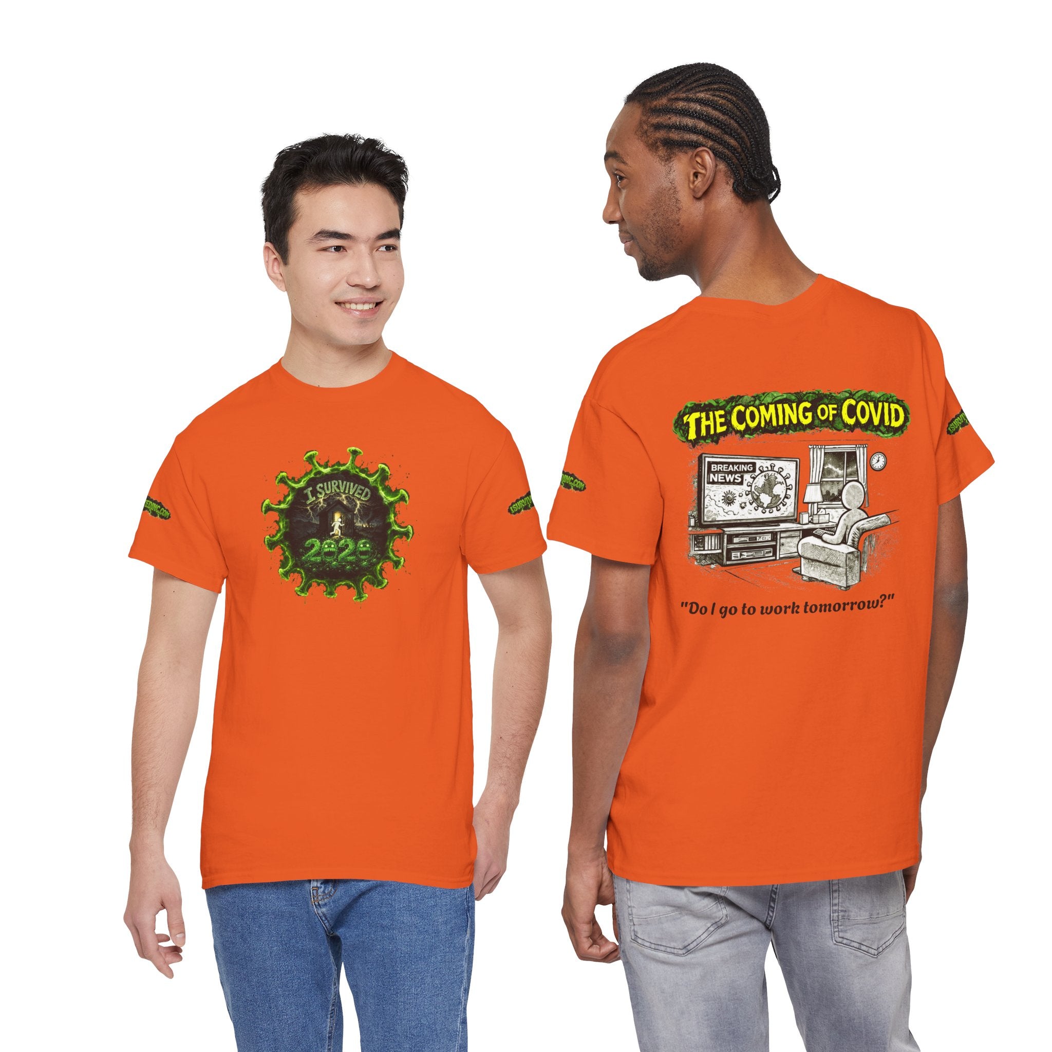 I Survived 2020 — PANDEMIC S1:E2: Director's Cut Special Edition "The Coming of COVID" Unisex Heavy Cotton Tee