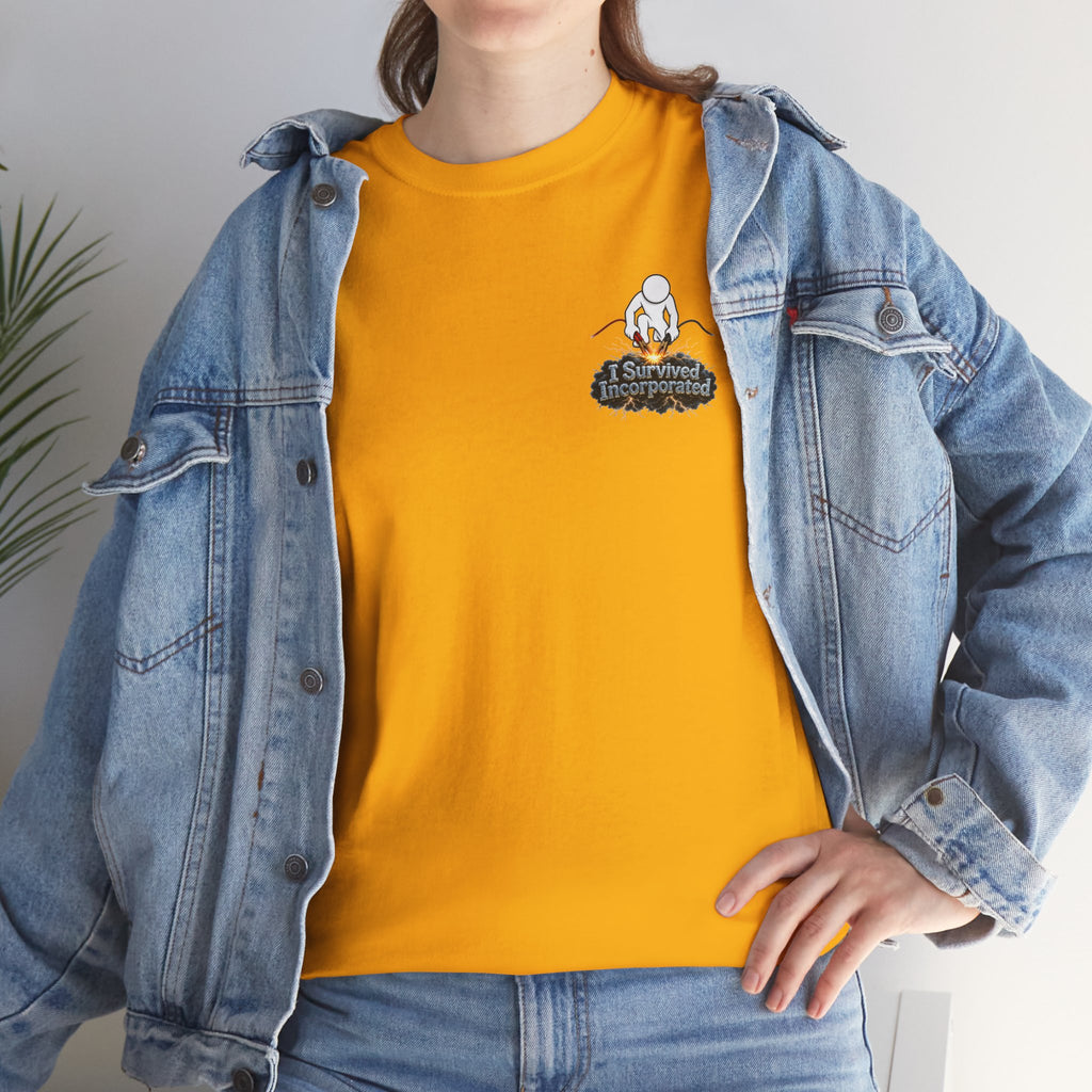 I Survived 2020 — "Please Stand By" Test Pattern Tee Summer Premier Unisex Heavy Cotton Tee