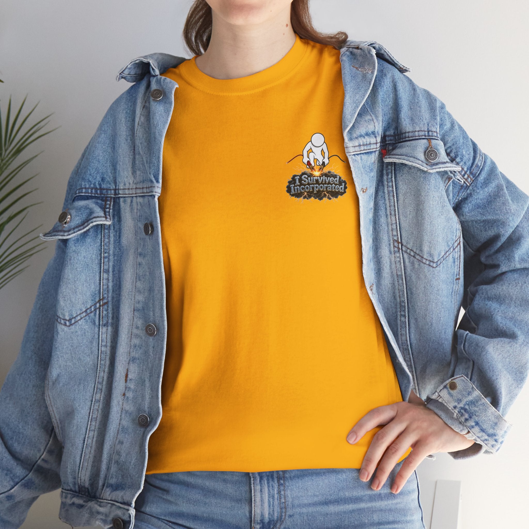 I Survived 2020 — "Please Stand By" Test Pattern Tee Summer Premier Unisex Heavy Cotton Tee