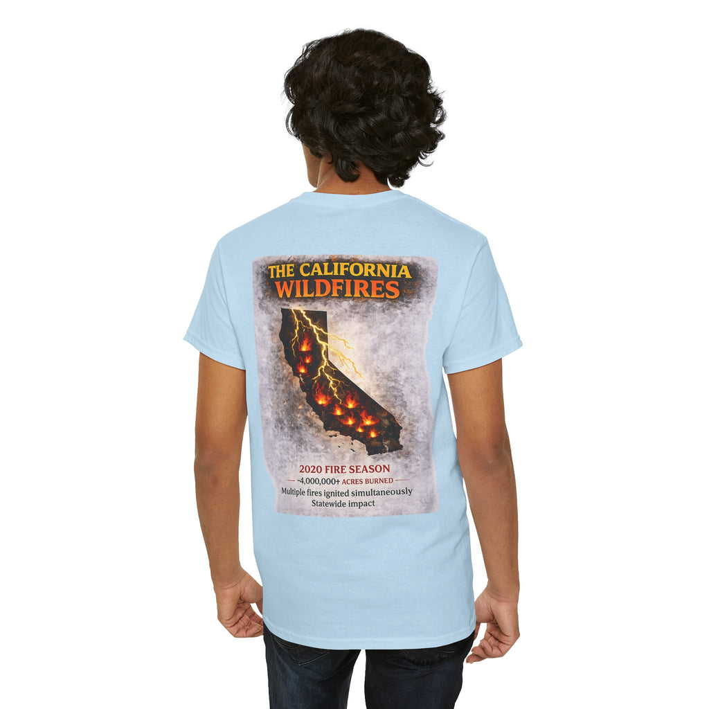 I Survived 2020 — WILDFIRES S2:E3: Director's Cut "The California Wildfires" Memorial Unisex Heavy Cotton Tee