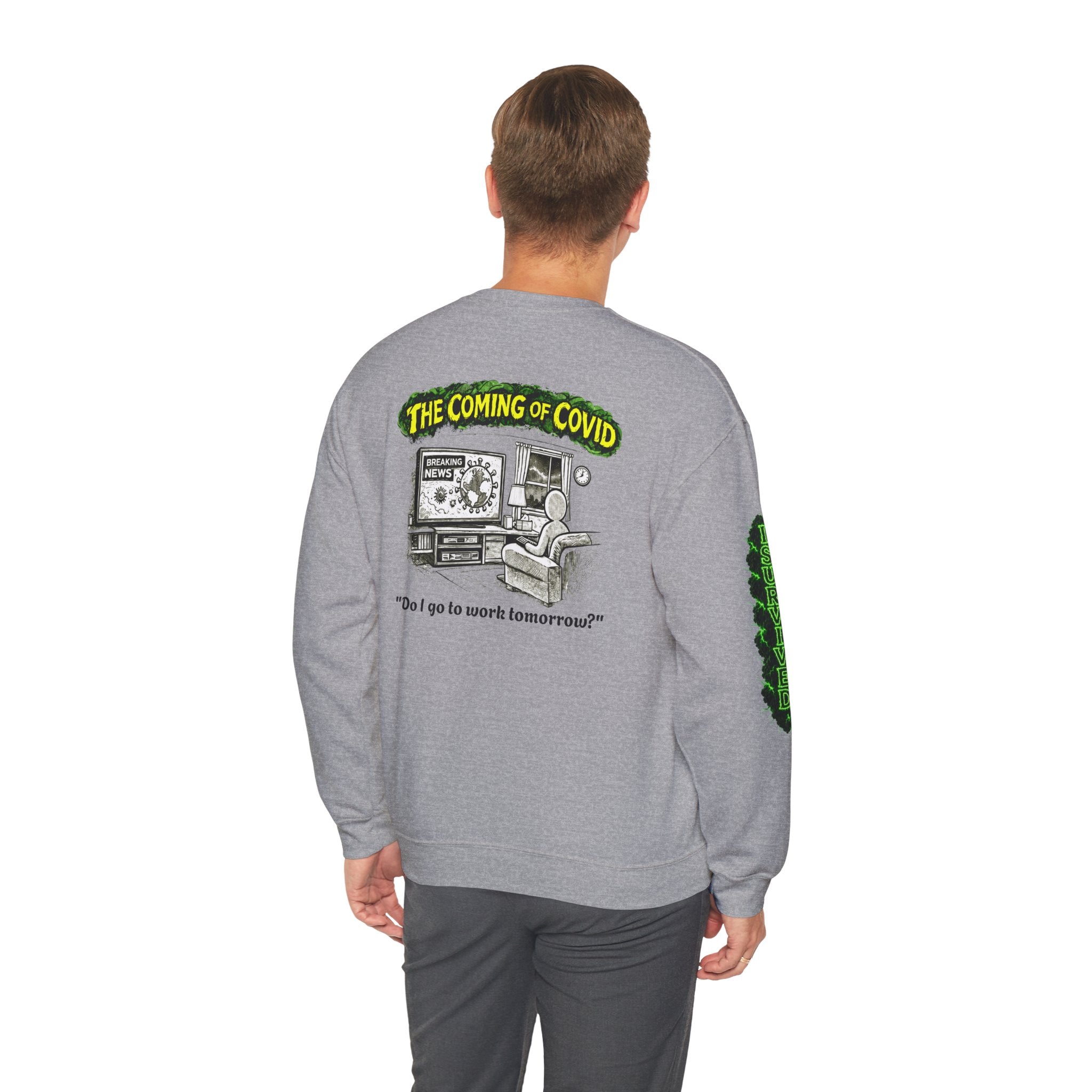 I Survived 2020 — PANDEMIC S1:E2: Director's Cut "The Coming of COVID" Unisex Heavy Blend™ Crewneck Sweatshirt