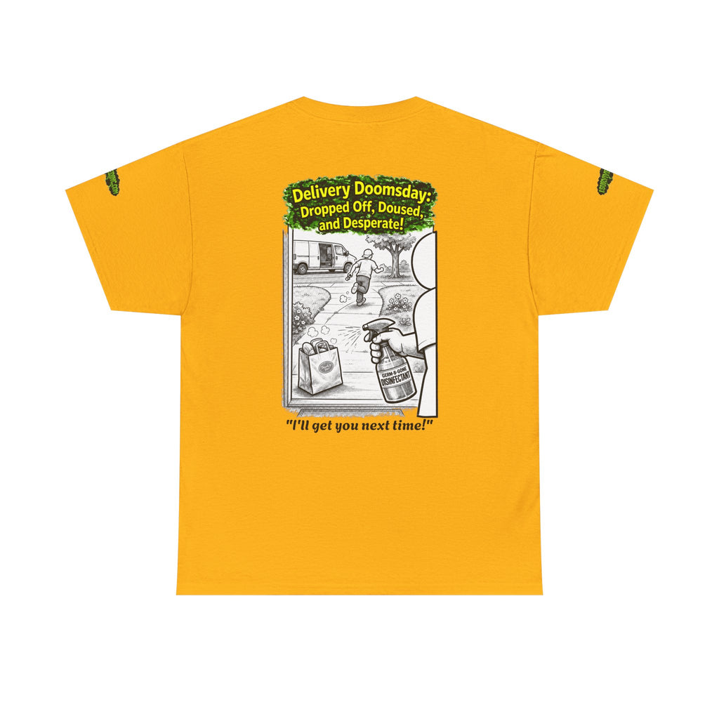 Sobreviví al 2020 — T1:E5 "El día del juicio final de las entregas" | Camiseta unisex de algodón pesado (Edición Pandemia) (EDICIÓN ESPECIAL)