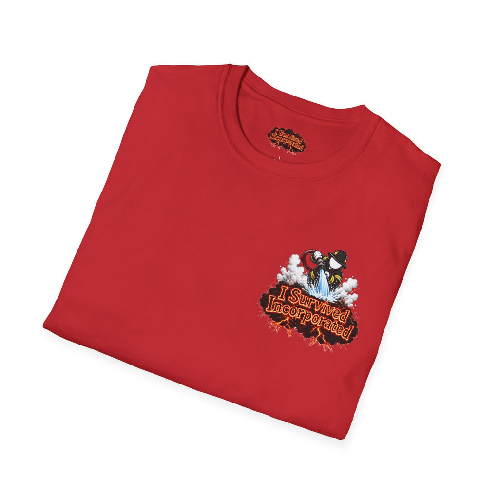 I Survived 2020 — "Please Stand By" Test Pattern Tee Wildfire Signal Edition Summer Premiere Unisex Softstyle T-Shirt