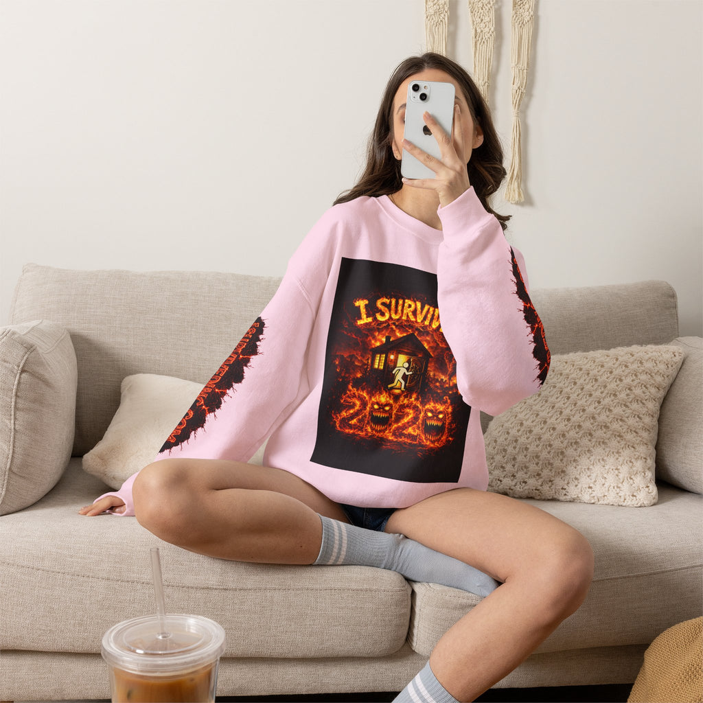 I Survived 2020 — WILDFIRES S2:E3: "The California Wildfires" Memorial Unisex Heavy Blend™ Crewneck Sweatshirt