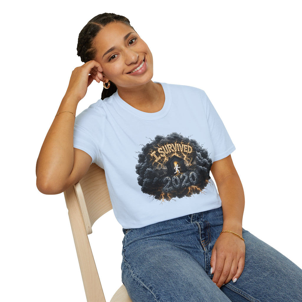 I Survived 2020 — Director's Cut Original Design Teaser Tee | Season 1 Premiere Drop Unisex Softstyle T-Shirt