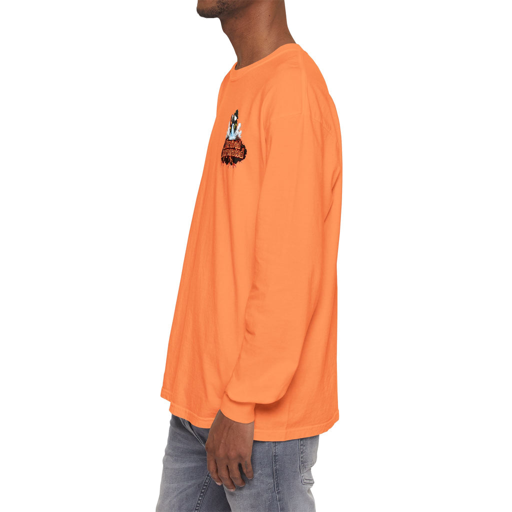 I Survived 2020 — "Please Stand By" Test Pattern Tee Wildfire Signal Edition Summer Premiere Unisex Garment-Dyed Long Sleeve T-Shirt