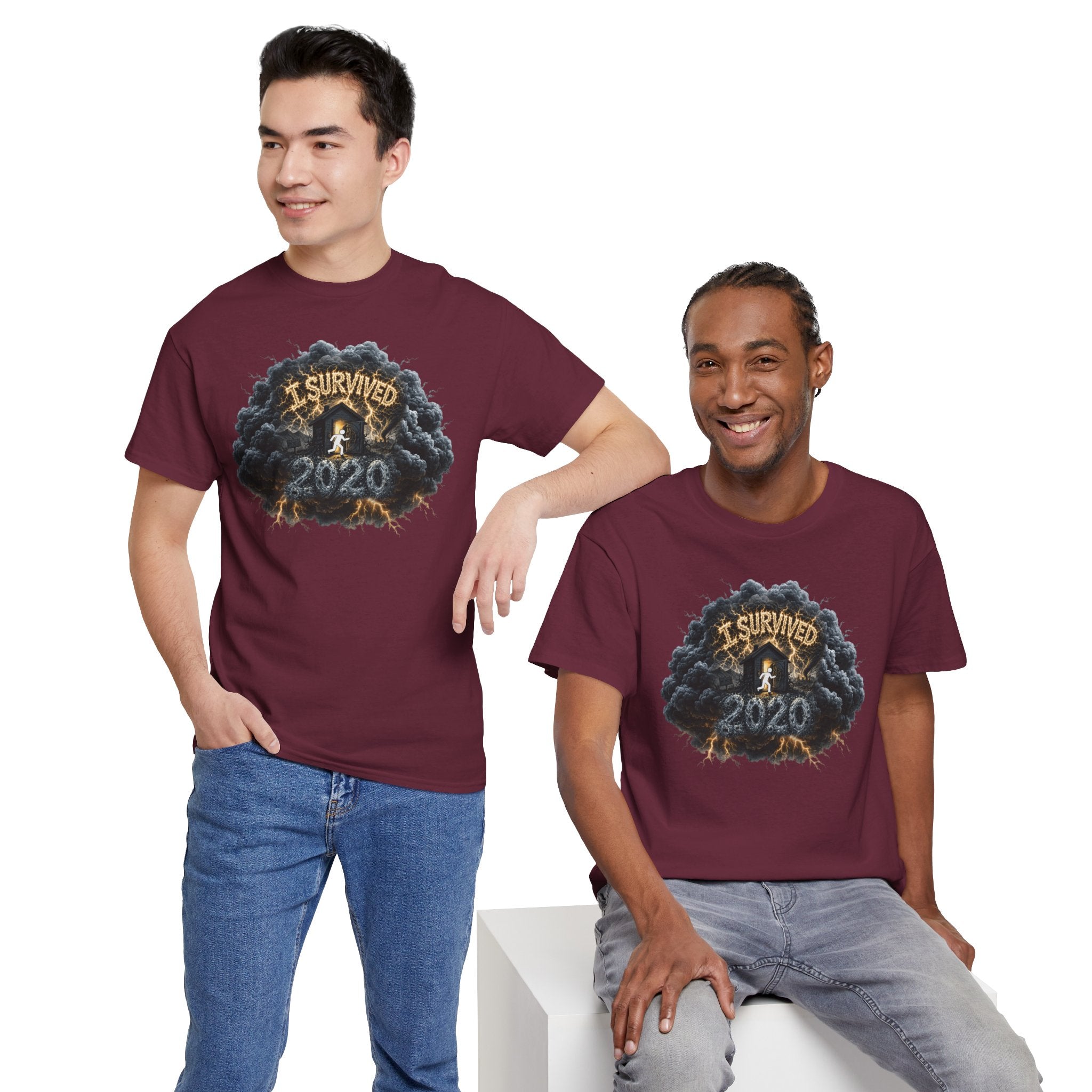 I Survived 2020 — Director's Cut Original Design Teaser Tee | Season 1 Premiere Drop Unisex Heavy Cotton Tee