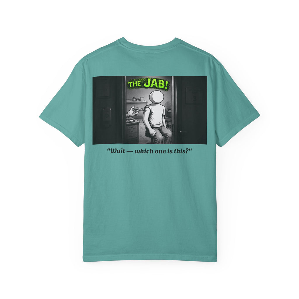 I Survived 2020 — Director's Cut S1:E3 "The Jab!" | Pandemic Edition Unisex Garment-Dyed T-shirt